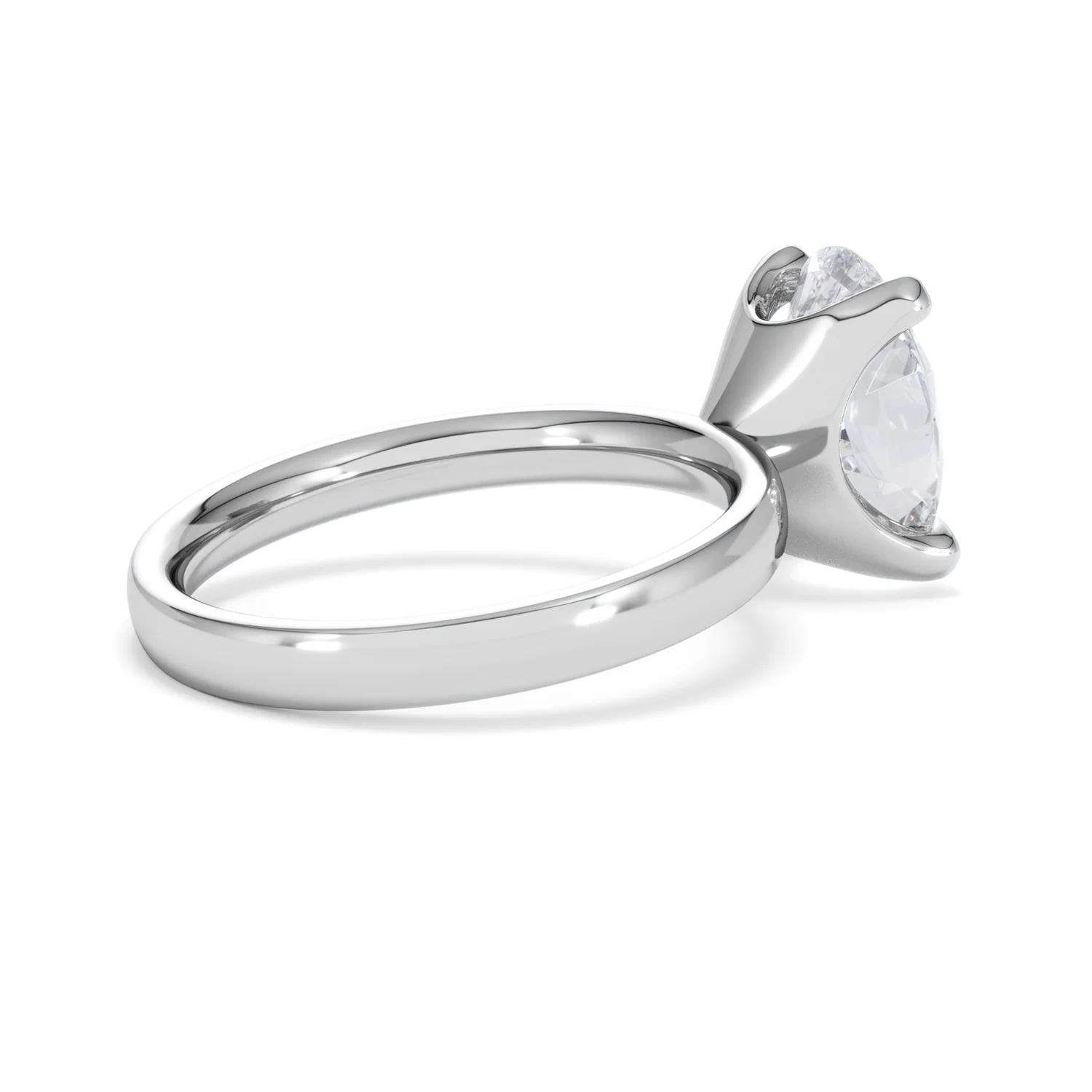 Origin 3.00ct Oval Cut Lab Diamond Solitaire Engagement Ring in Platinum - Image 34