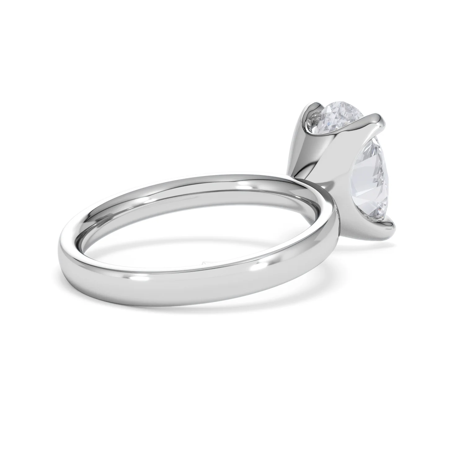 Origin 3.00ct Oval Cut Lab Diamond Solitaire Engagement Ring in Platinum - Image 36