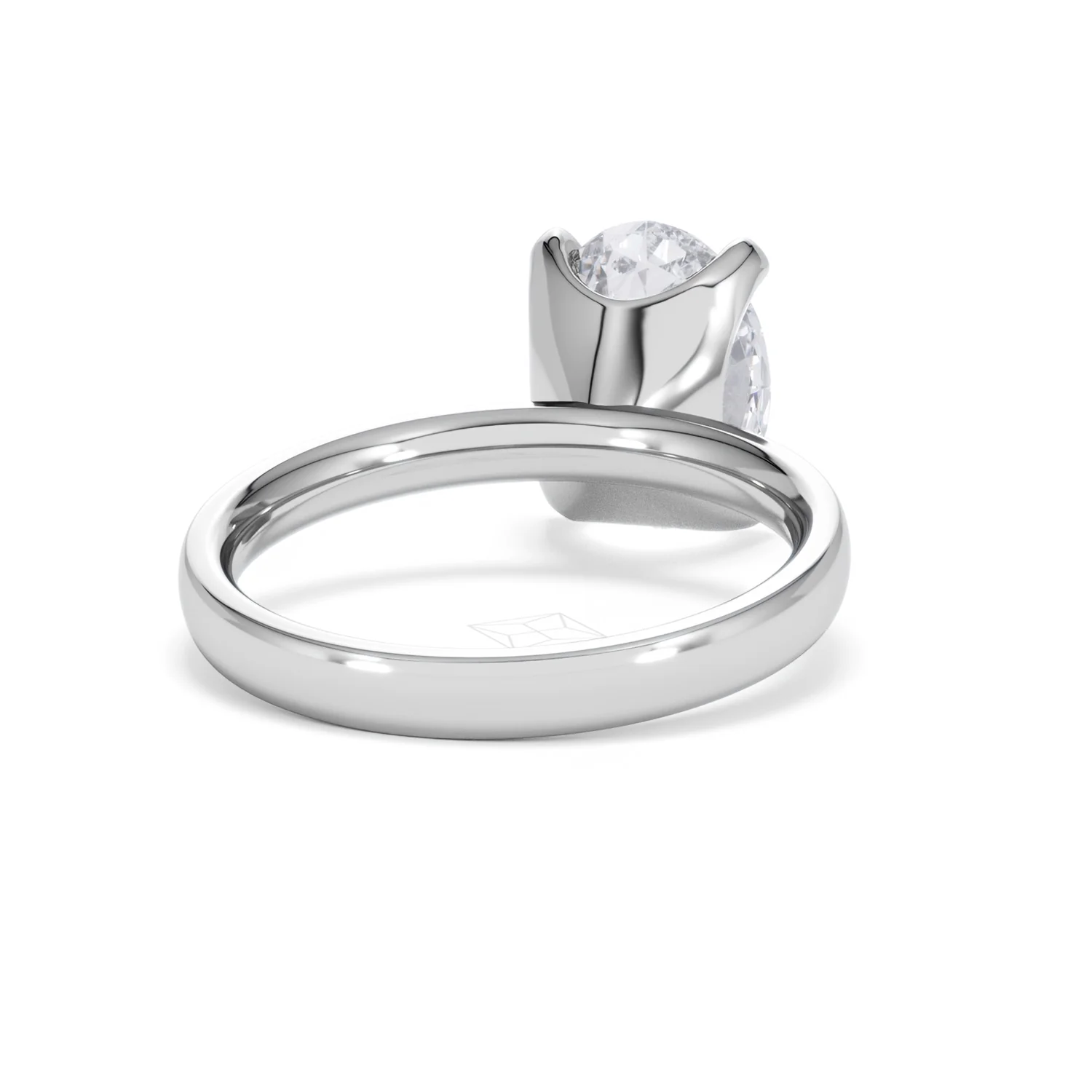 Origin 3.00ct Oval Cut Lab Diamond Solitaire Engagement Ring in Platinum - Image 43