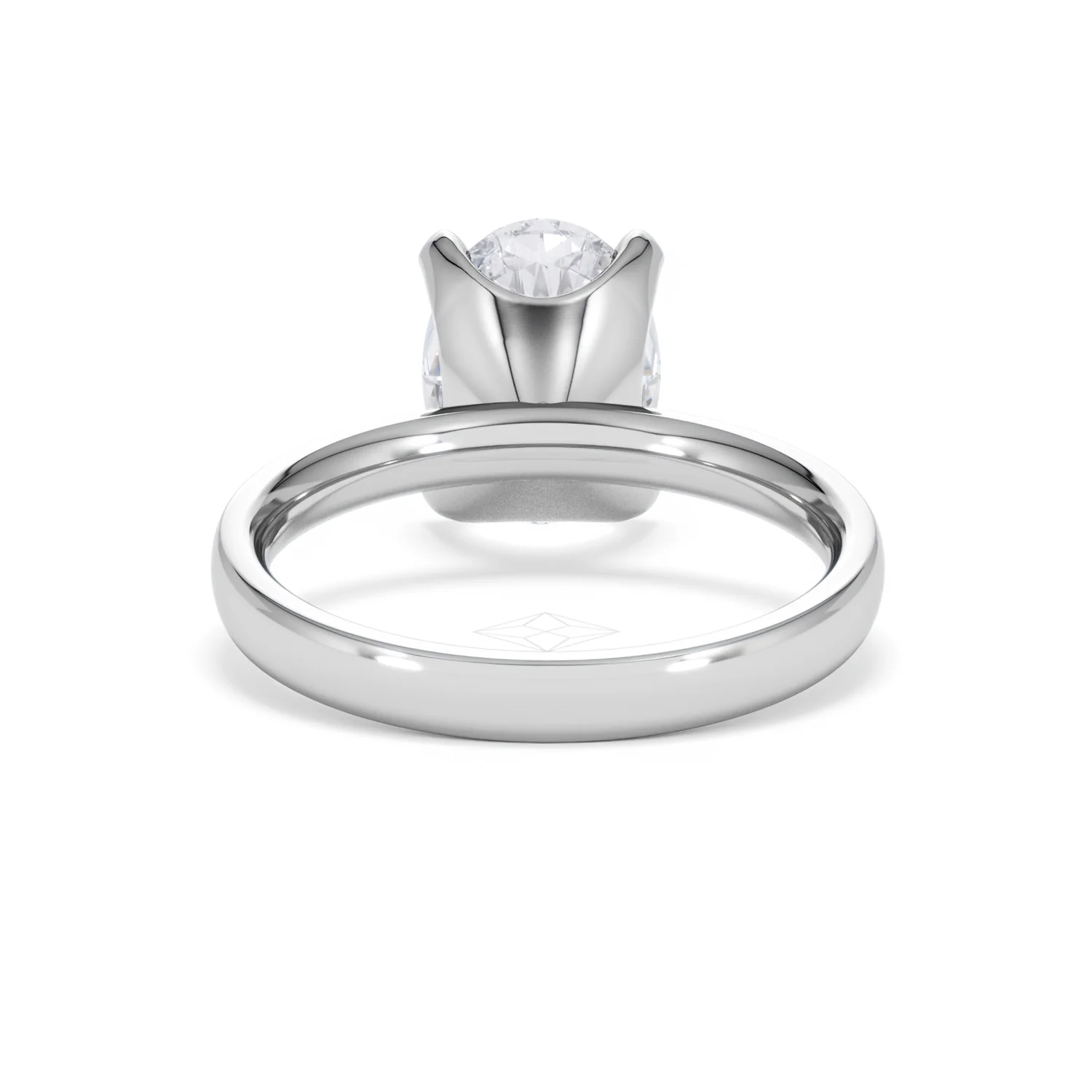 Origin 3.00ct Oval Cut Lab Diamond Solitaire Engagement Ring in Platinum - Image 47