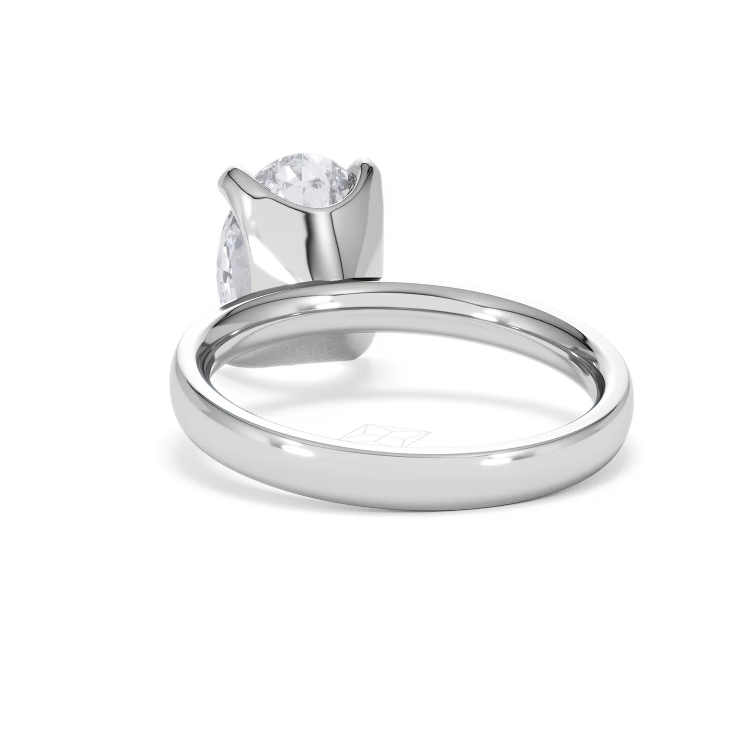 Origin 3.00ct Oval Cut Lab Diamond Solitaire Engagement Ring in Platinum - Image 51