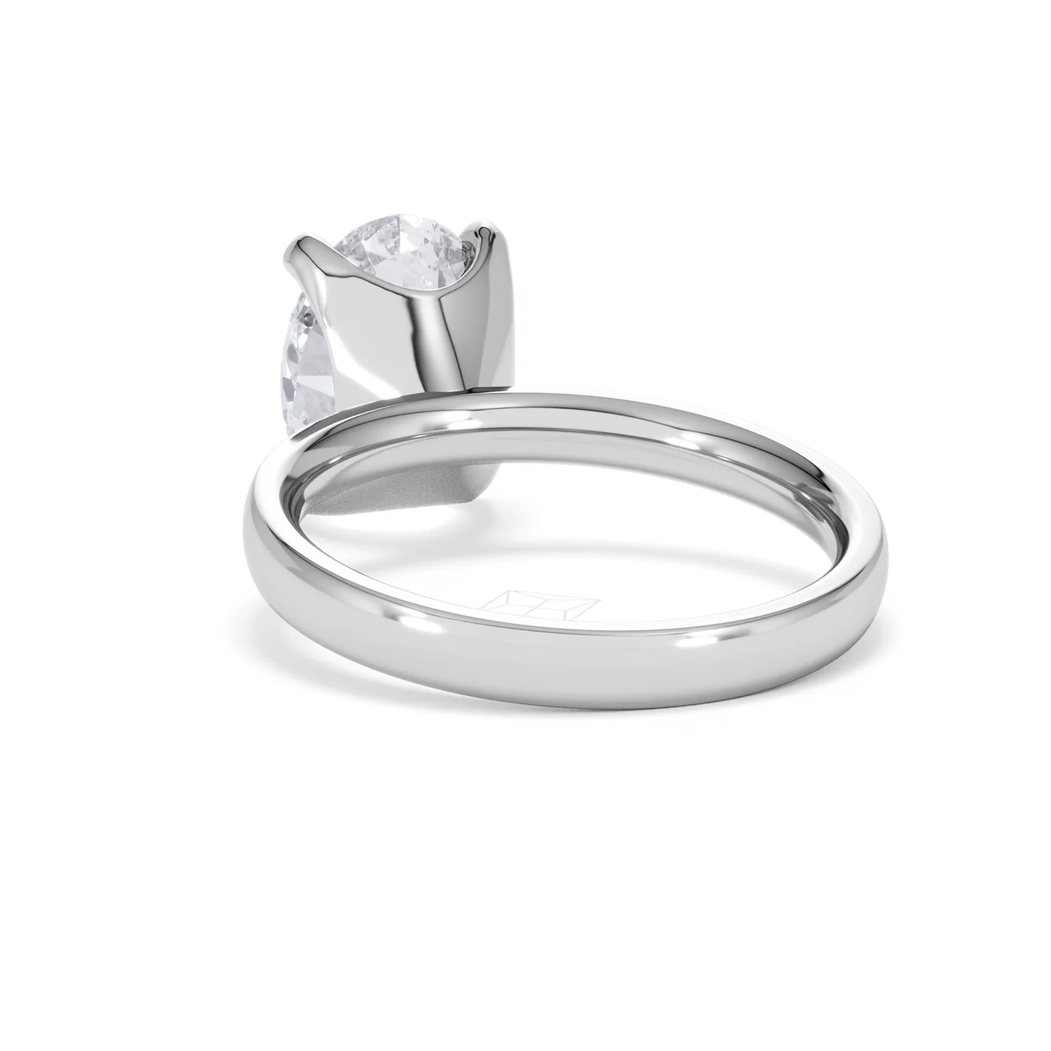Origin 3.00ct Oval Cut Lab Diamond Solitaire Engagement Ring in Platinum - Image 52