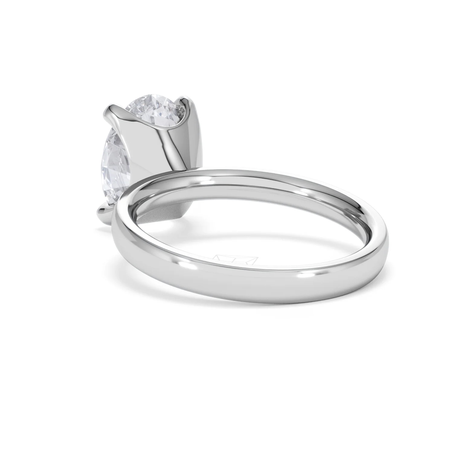 Origin 3.00ct Oval Cut Lab Diamond Solitaire Engagement Ring in Platinum - Image 54