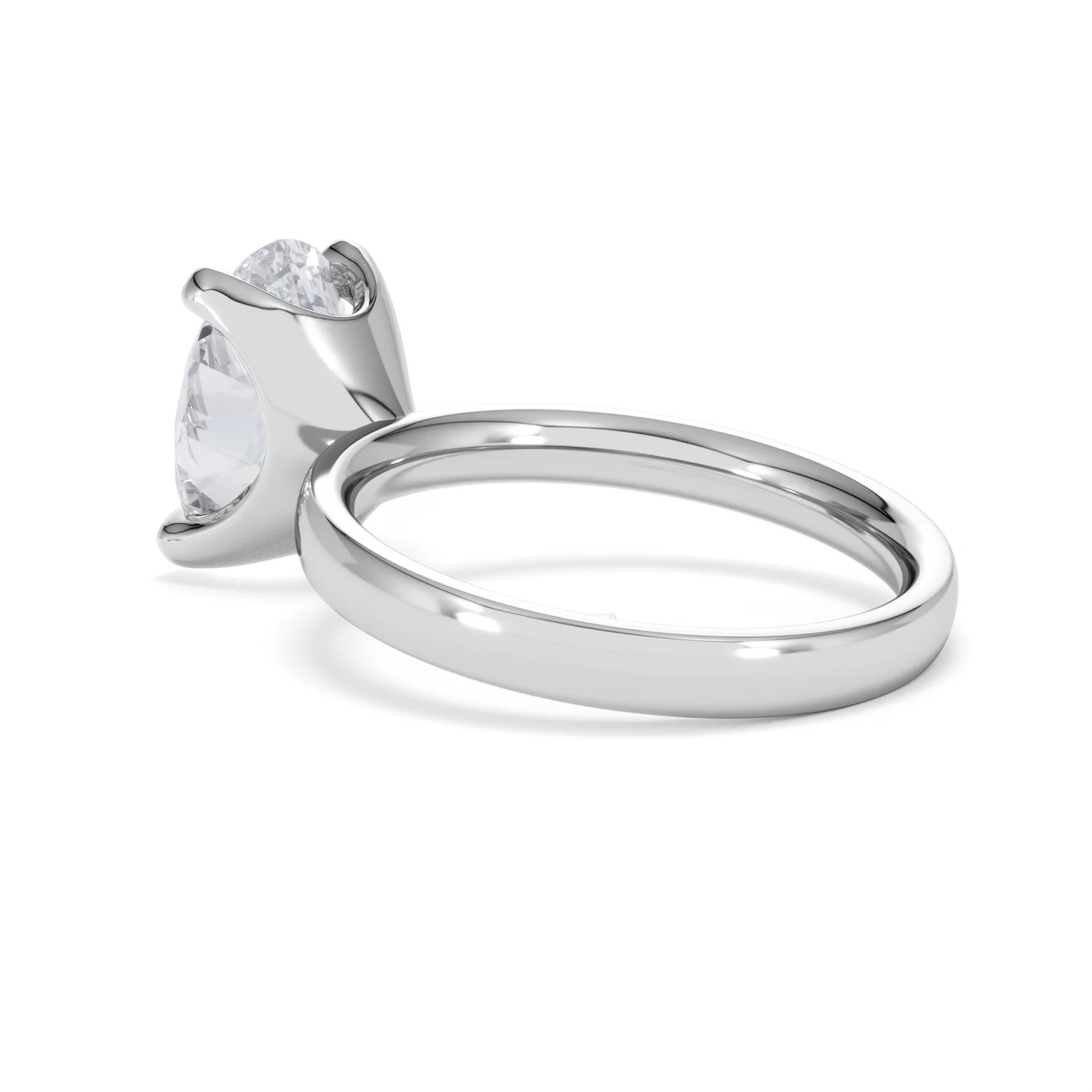 Origin 3.00ct Oval Cut Lab Diamond Solitaire Engagement Ring in Platinum - Image 58
