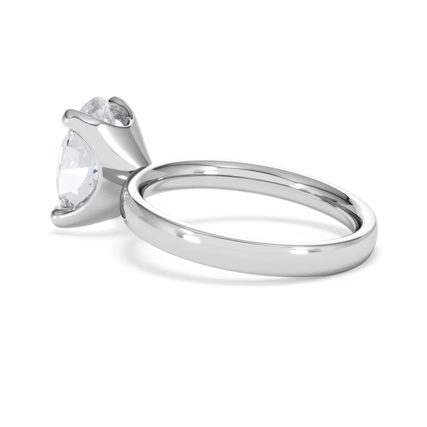 Origin 3.00ct Oval Cut Lab Diamond Solitaire Engagement Ring in Platinum - Image 60