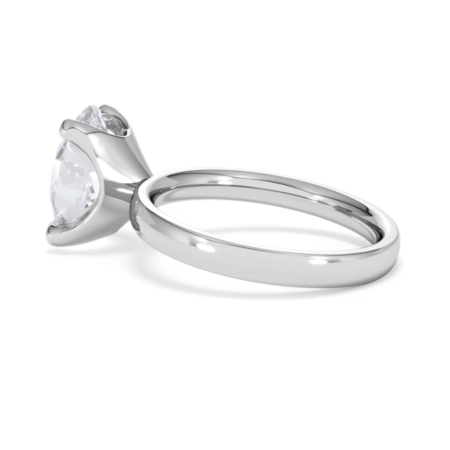 Origin 3.00ct Oval Cut Lab Diamond Solitaire Engagement Ring in Platinum - Image 62