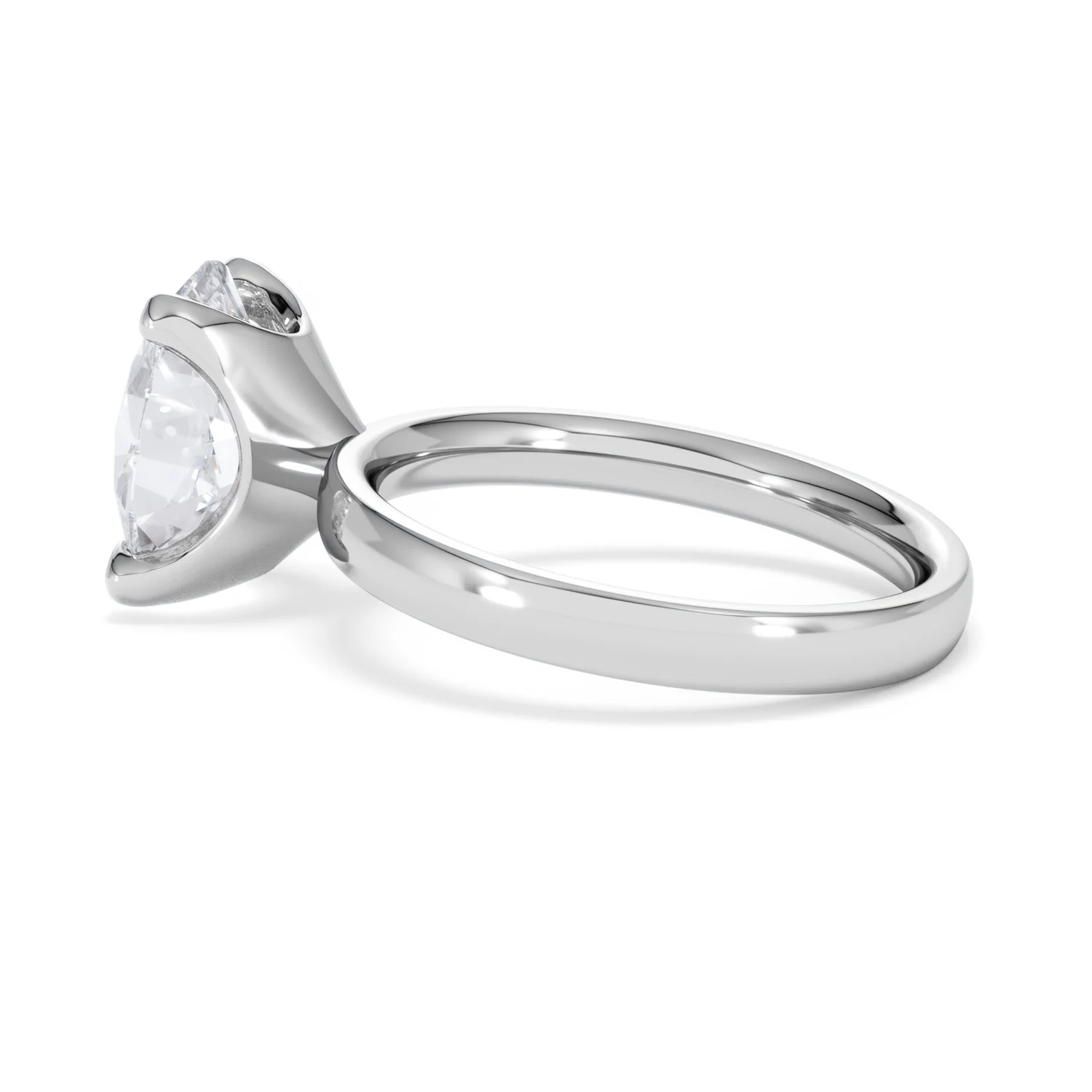Origin 3.00ct Oval Cut Lab Diamond Solitaire Engagement Ring in Platinum - Image 63