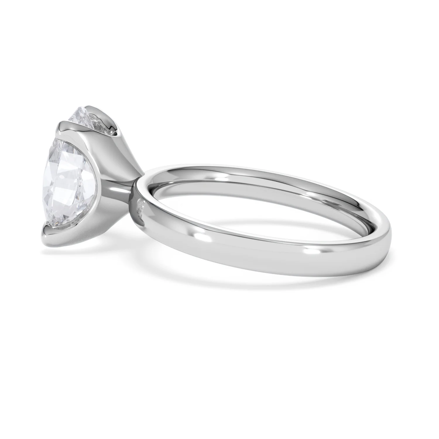 Origin 3.00ct Oval Cut Lab Diamond Solitaire Engagement Ring in Platinum - Image 64