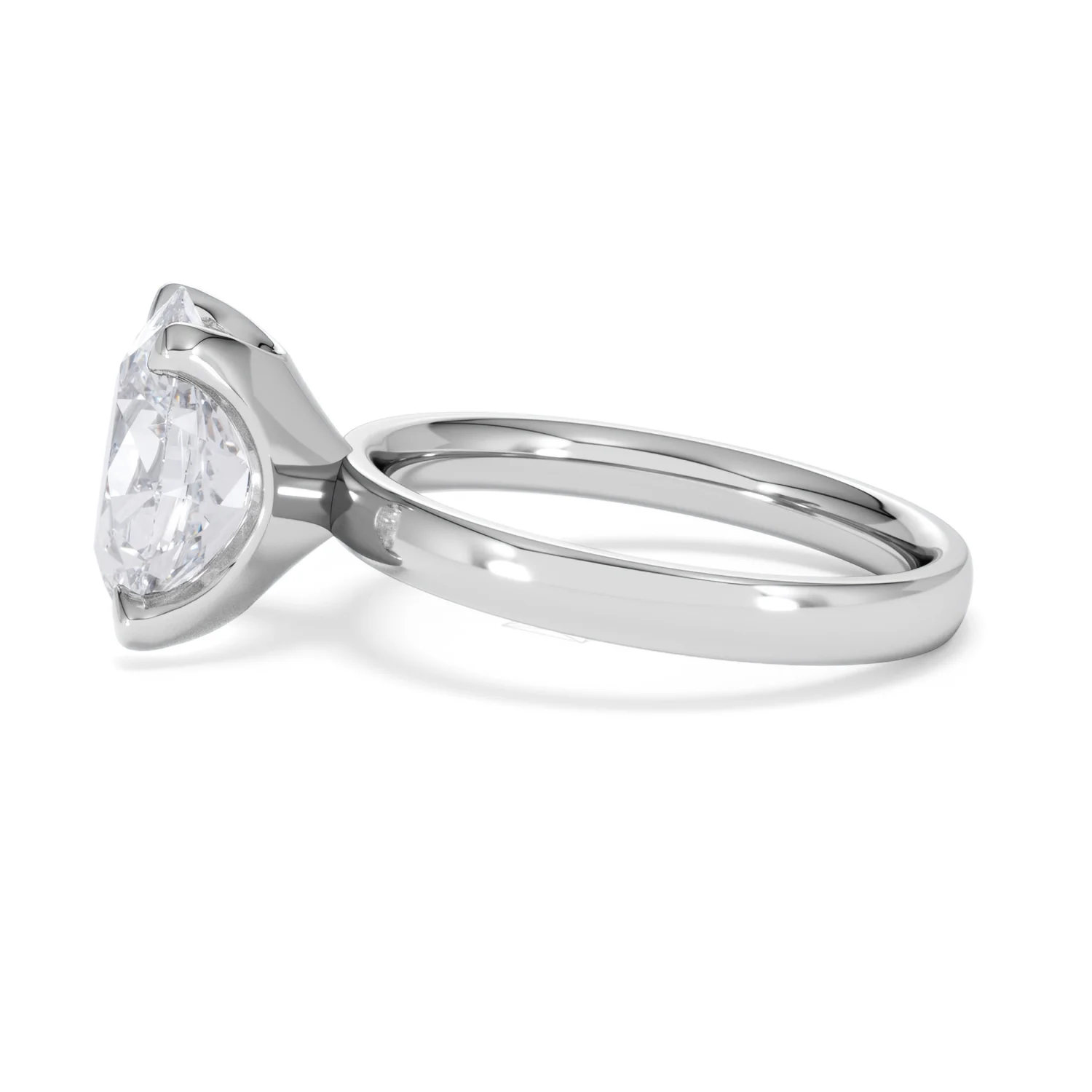 Origin 3.00ct Oval Cut Lab Diamond Solitaire Engagement Ring in Platinum - Image 68