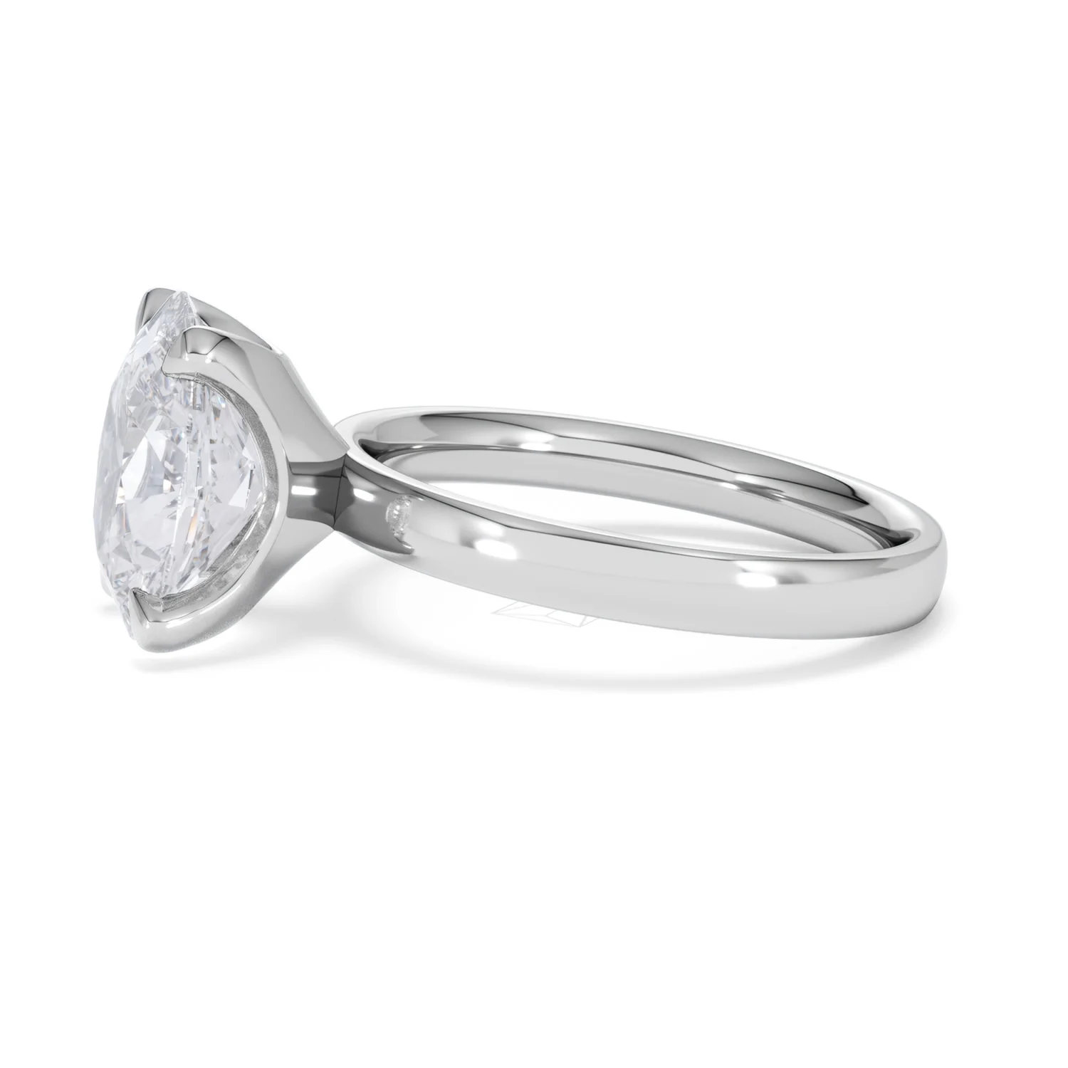 Origin 3.00ct Oval Cut Lab Diamond Solitaire Engagement Ring in Platinum - Image 70