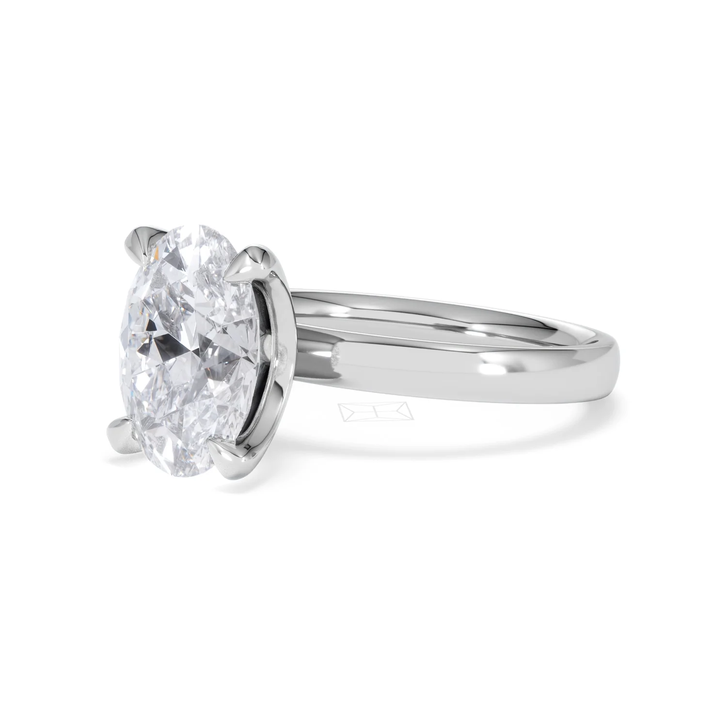 Origin 3.00ct Oval Cut Lab Diamond Solitaire Engagement Ring in Platinum - Image 78