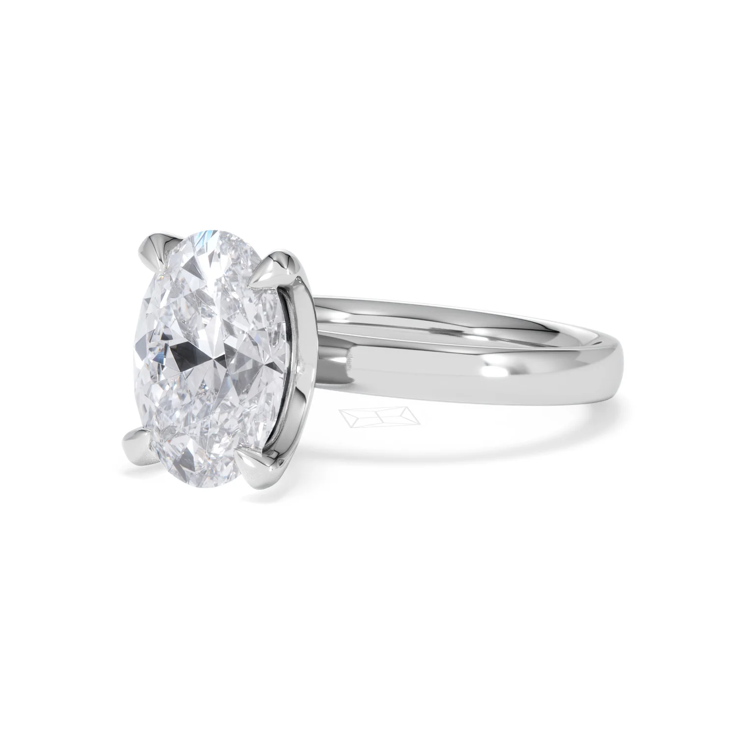 Origin 3.00ct Oval Cut Lab Diamond Solitaire Engagement Ring in Platinum - Image 79