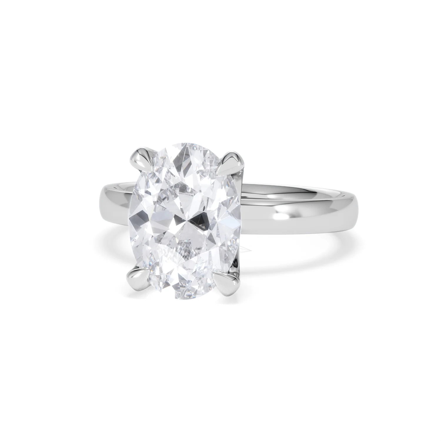 Origin 3.00ct Oval Cut Lab Diamond Solitaire Engagement Ring in Platinum - Image 84
