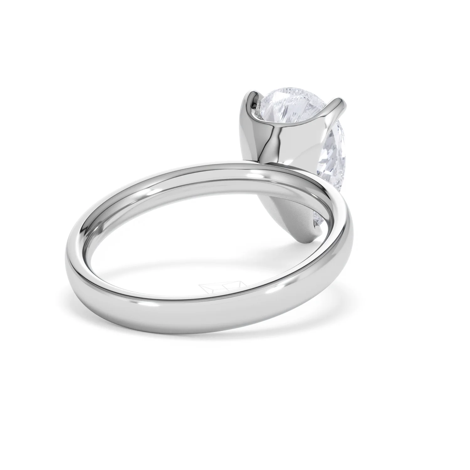 Origin 3.00ct Pear Cut Lab Diamond Solitaire Engagement Ring in 18K White Gold - Image 41