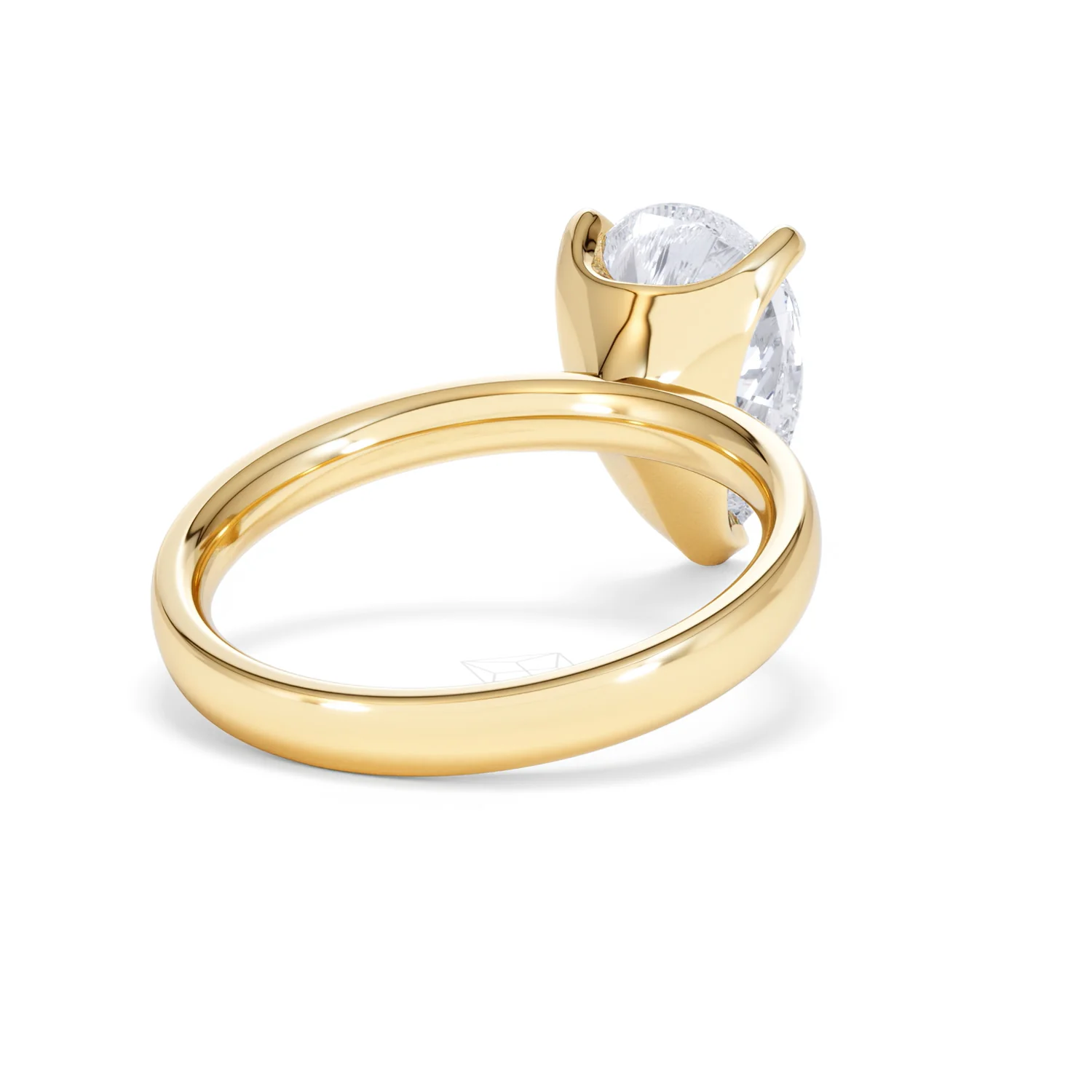 Origin 3.00ct Pear Cut Lab Diamond Solitaire Engagement Ring in 18K Yellow Gold - Image 41