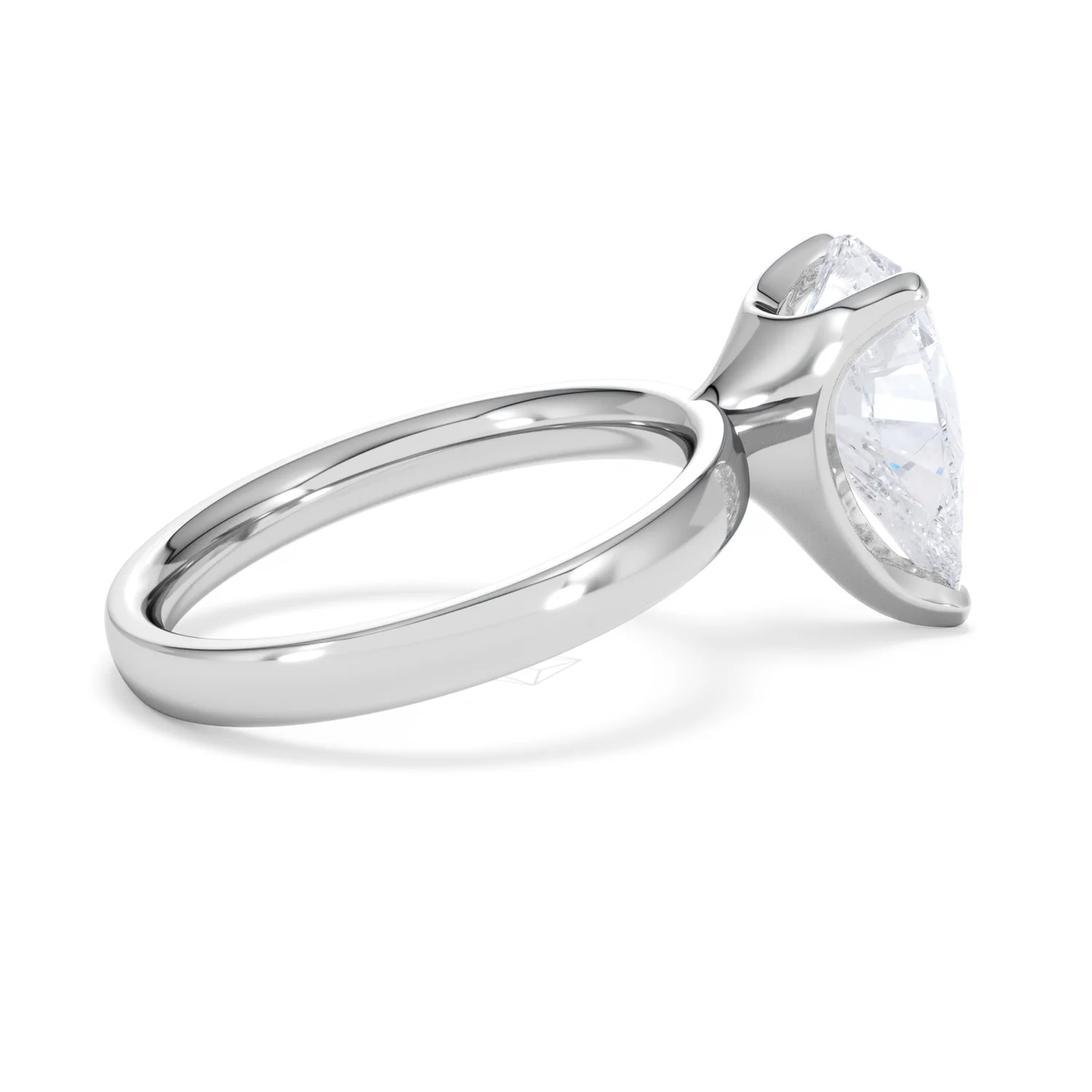 Origin 3.00ct Pear Cut Lab Diamond Solitaire Engagement Ring in Platinum - Image 31