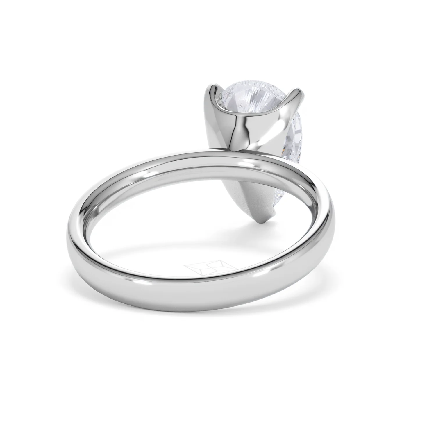 Origin 3.00ct Pear Cut Lab Diamond Solitaire Engagement Ring in Platinum - Image 43