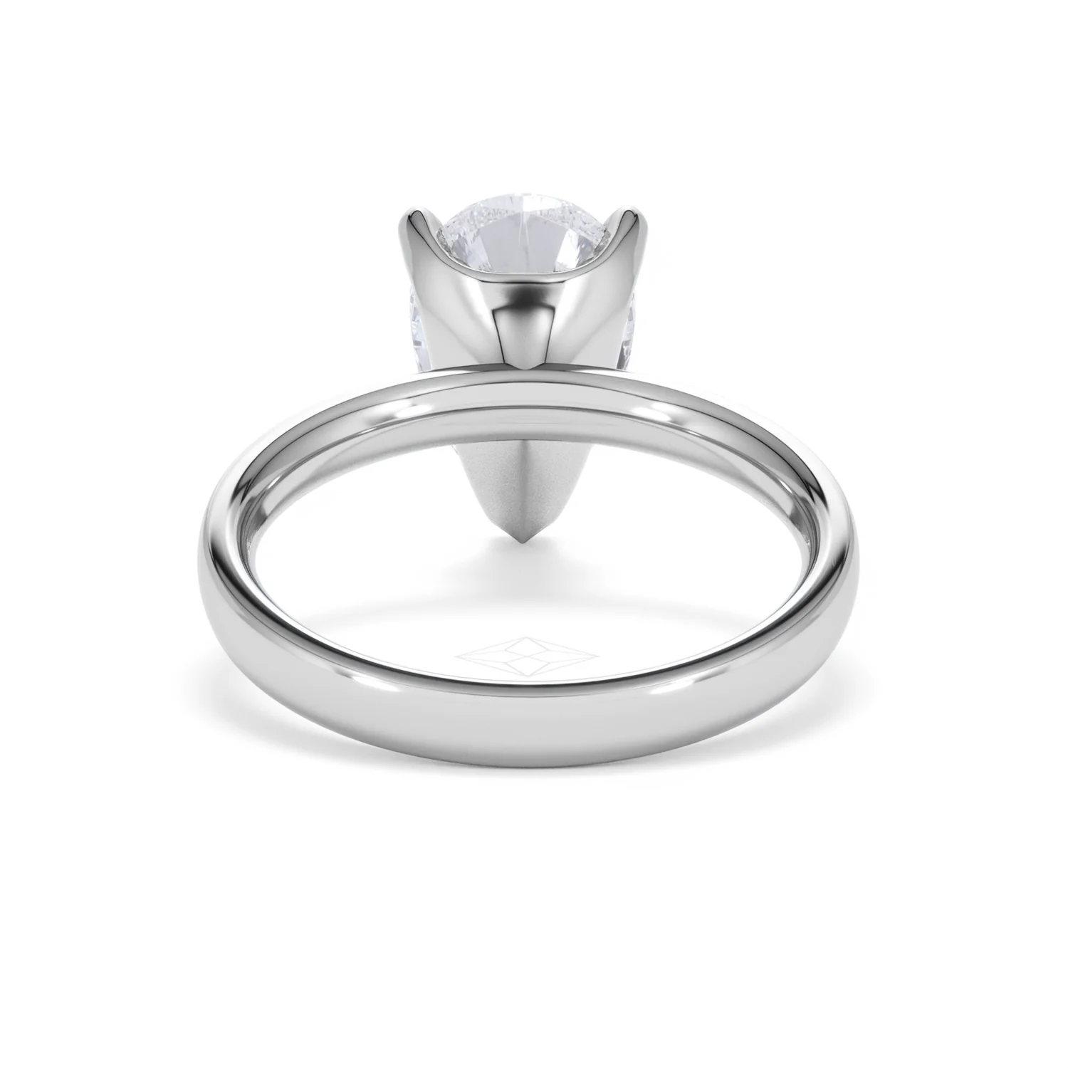 Origin 3.00ct Pear Cut Lab Diamond Solitaire Engagement Ring in Platinum - Image 47