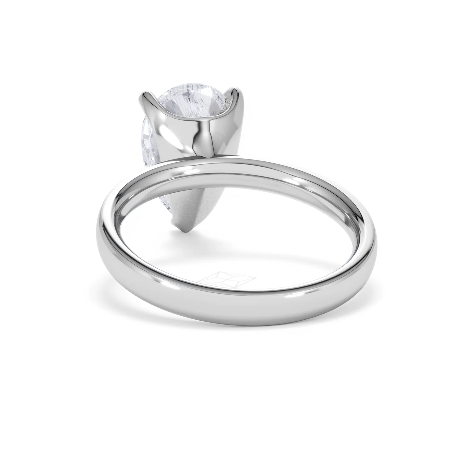 Origin 3.00ct Pear Cut Lab Diamond Solitaire Engagement Ring in Platinum - Image 50