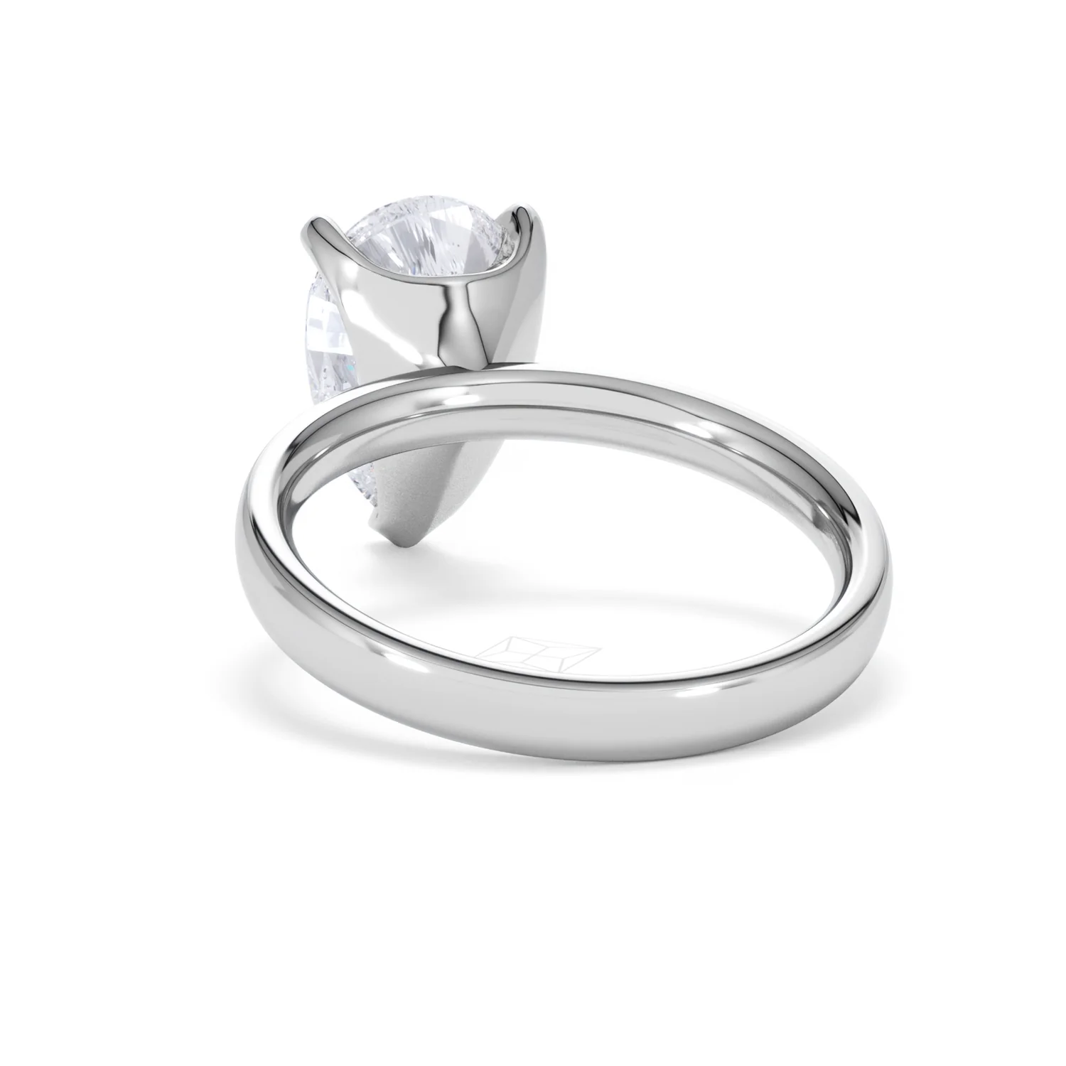 Origin 3.00ct Pear Cut Lab Diamond Solitaire Engagement Ring in Platinum - Image 51