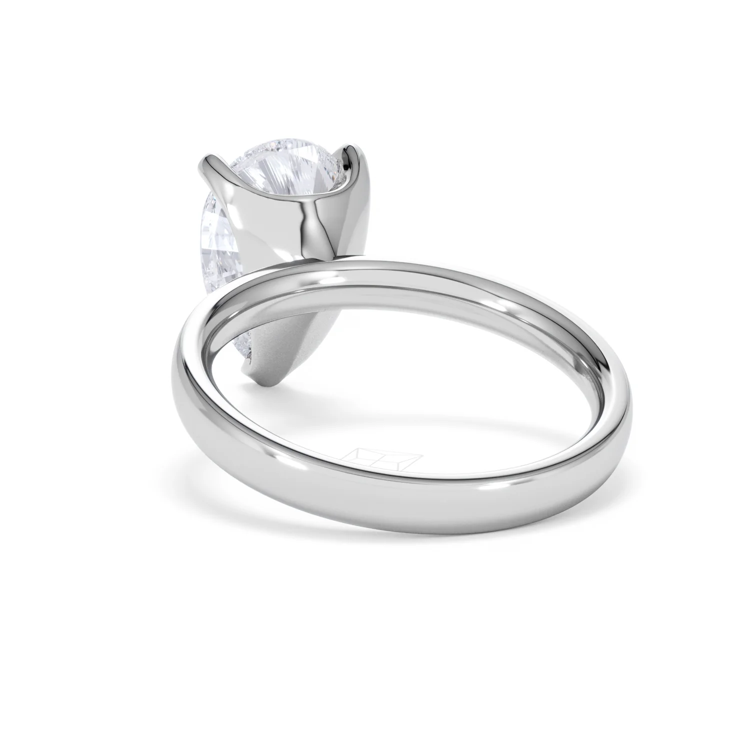 Origin 3.00ct Pear Cut Lab Diamond Solitaire Engagement Ring in Platinum - Image 52