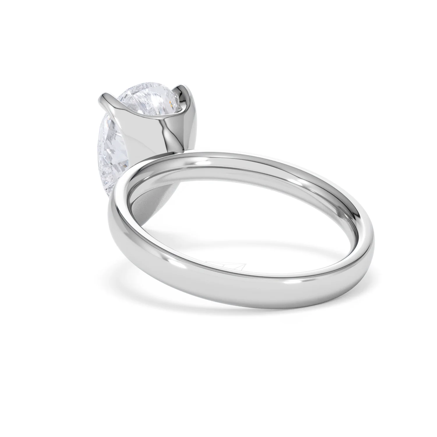 Origin 3.00ct Pear Cut Lab Diamond Solitaire Engagement Ring in Platinum - Image 54