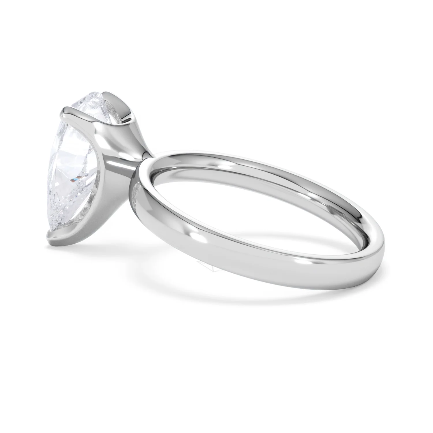 Origin 3.00ct Pear Cut Lab Diamond Solitaire Engagement Ring in Platinum - Image 62