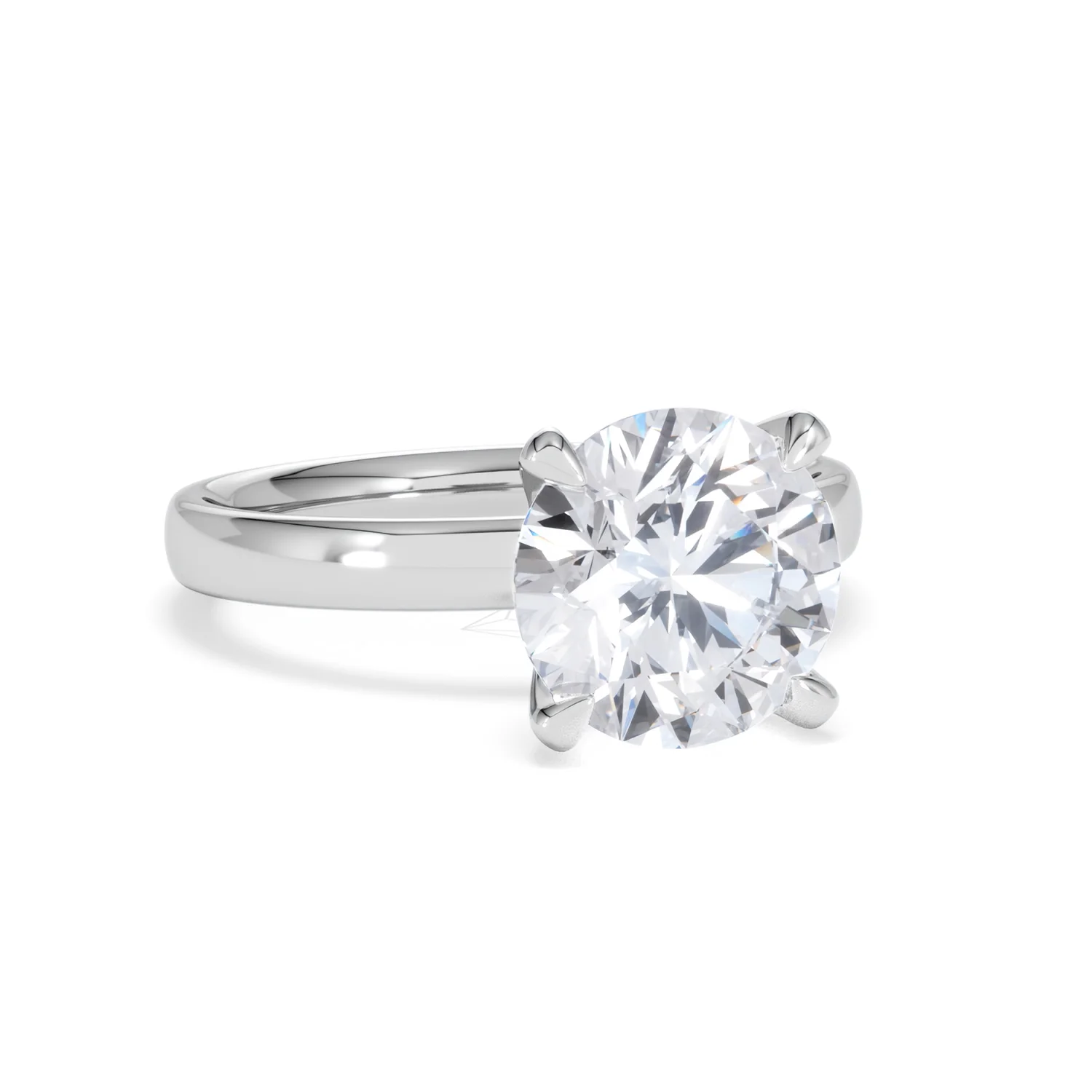 Origin 3.00ct Round Cut Lab Diamond Solitaire Engagement Ring in 18K White Gold - Image 11