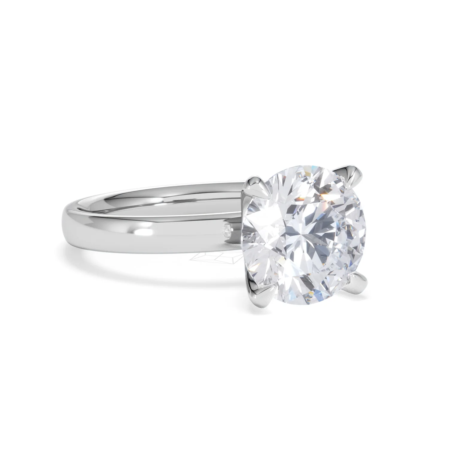 Origin 3.00ct Round Cut Lab Diamond Solitaire Engagement Ring in 18K White Gold - Image 13