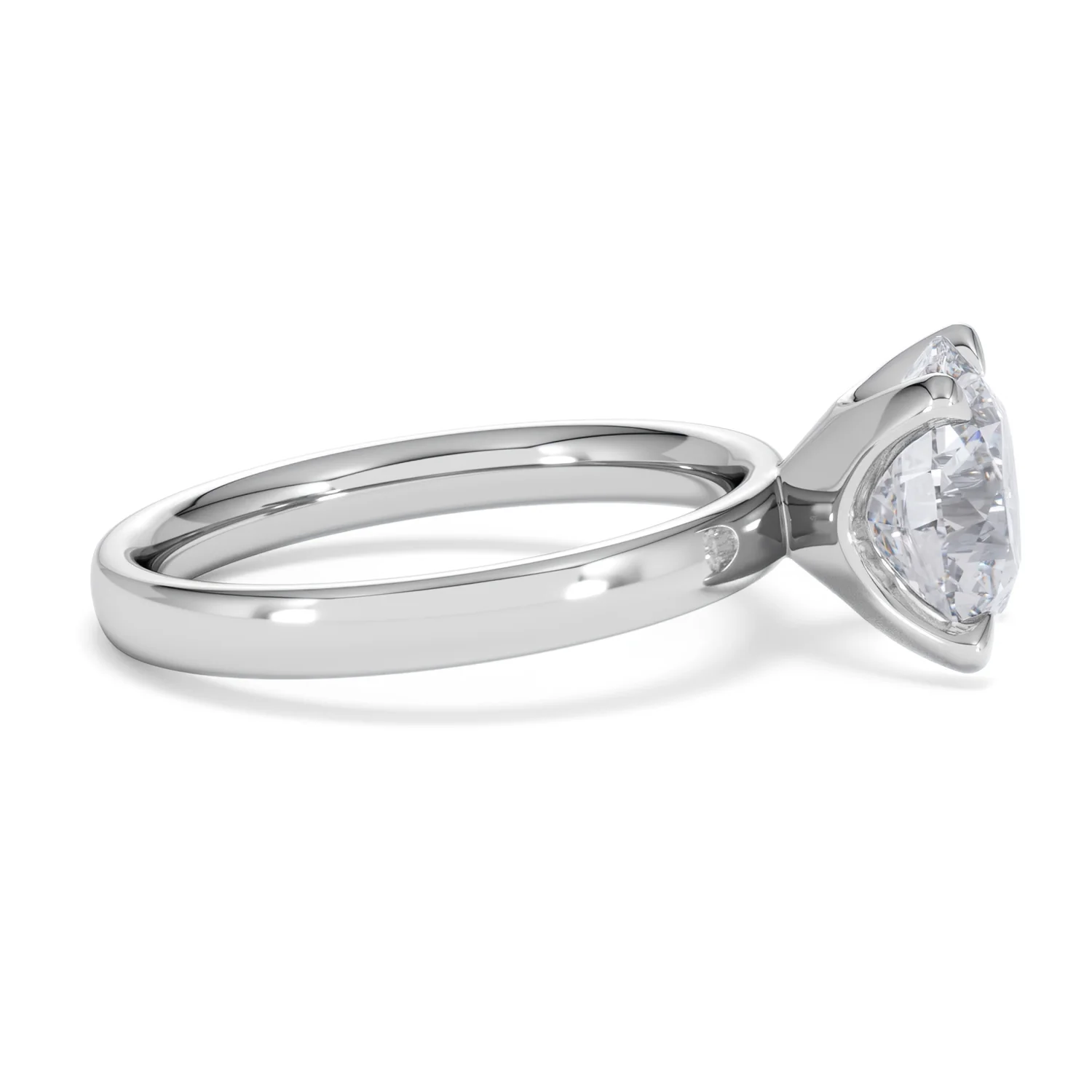 Origin 3.00ct Round Cut Lab Diamond Solitaire Engagement Ring in 18K White Gold - Image 25