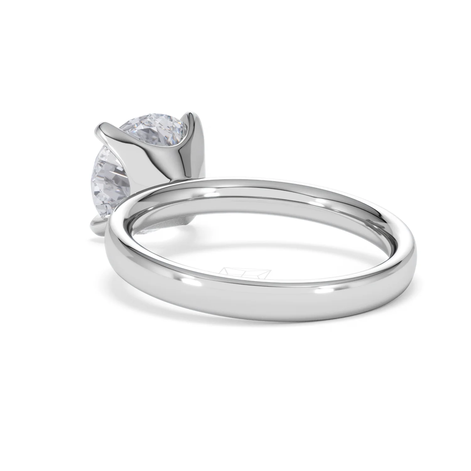 Origin 3.00ct Round Cut Lab Diamond Solitaire Engagement Ring in 18K White Gold - Image 54