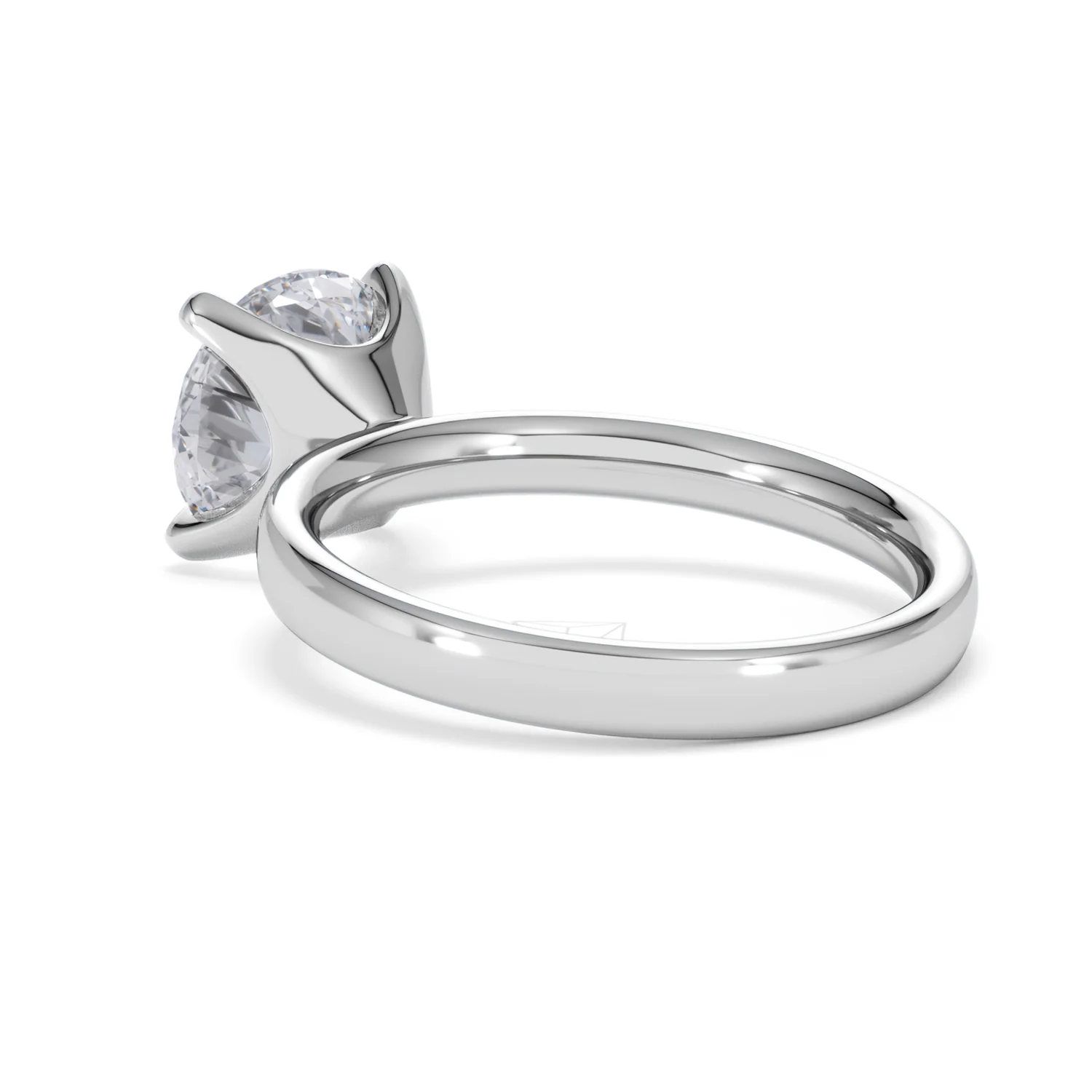 Origin 3.00ct Round Cut Lab Diamond Solitaire Engagement Ring in 18K White Gold - Image 56