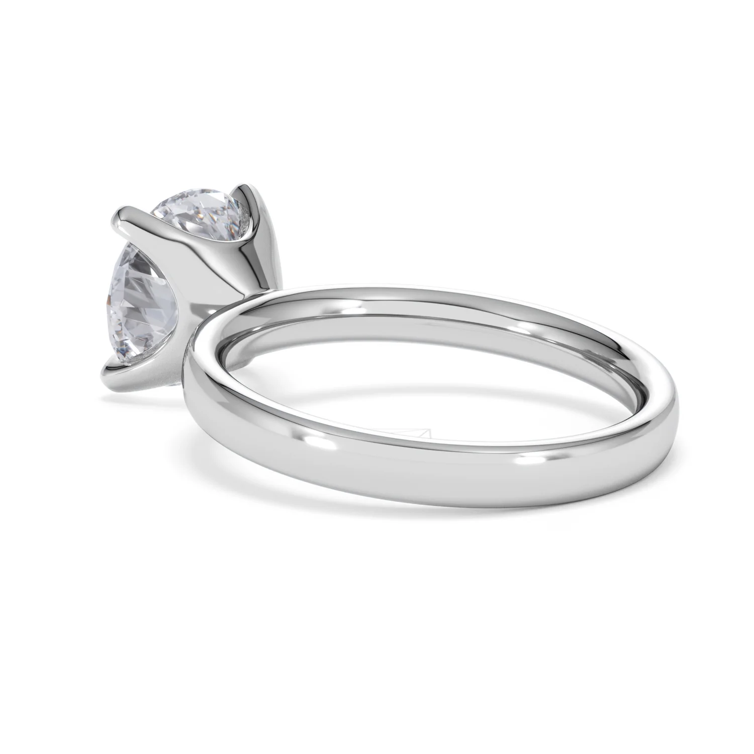 Origin 3.00ct Round Cut Lab Diamond Solitaire Engagement Ring in 18K White Gold - Image 57
