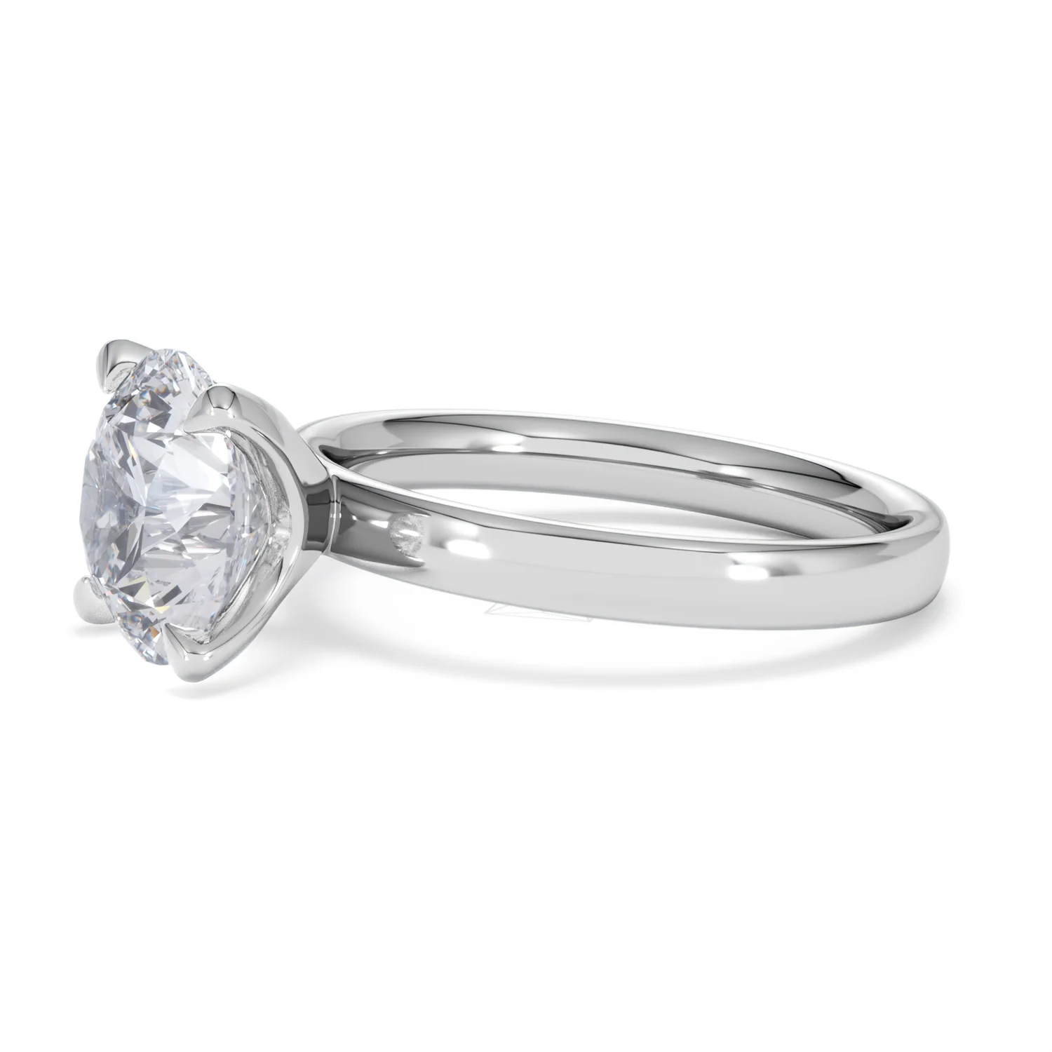 Origin 3.00ct Round Cut Lab Diamond Solitaire Engagement Ring in 18K White Gold - Image 73
