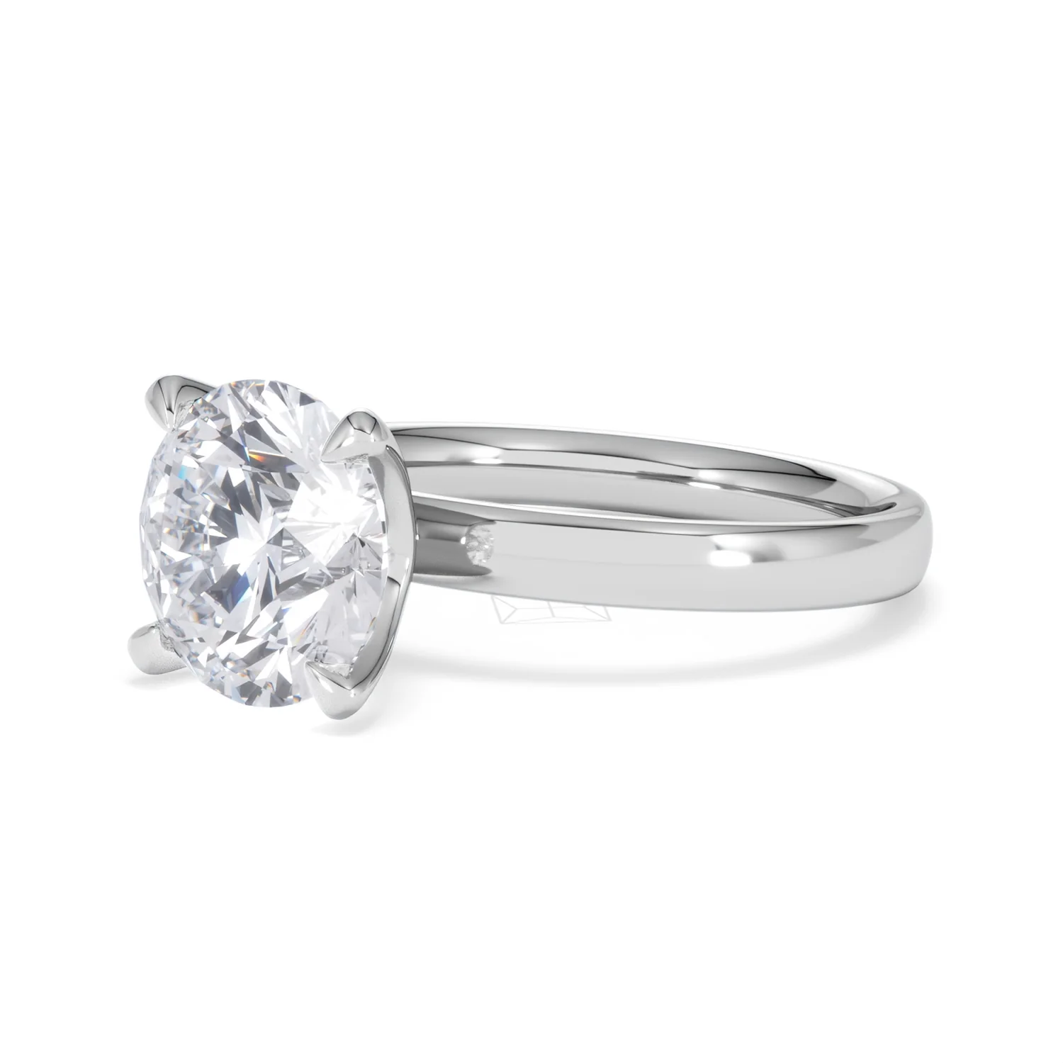 Origin 3.00ct Round Cut Lab Diamond Solitaire Engagement Ring in 18K White Gold - Image 78