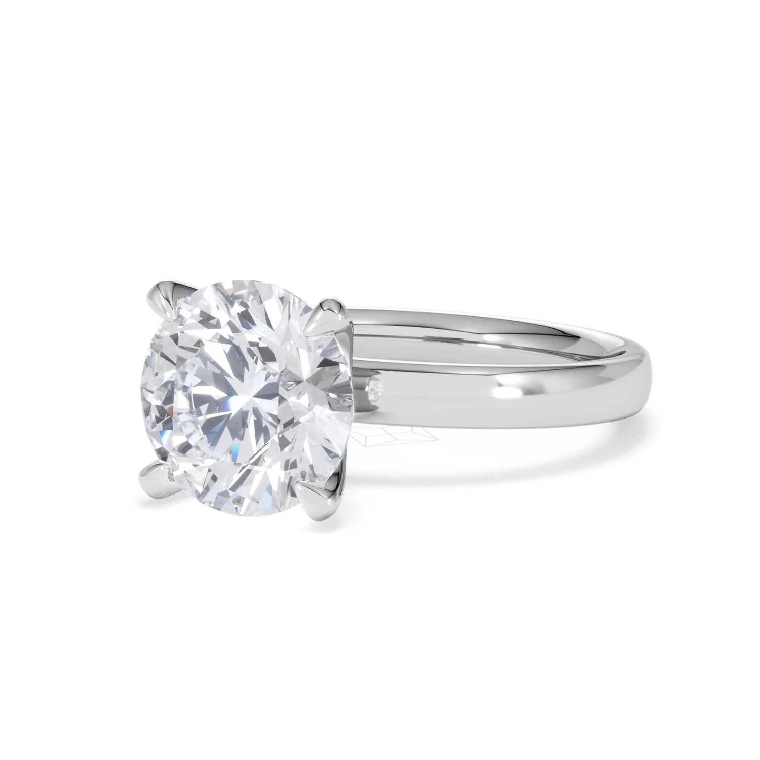 Origin 3.00ct Round Cut Lab Diamond Solitaire Engagement Ring in 18K White Gold - Image 81