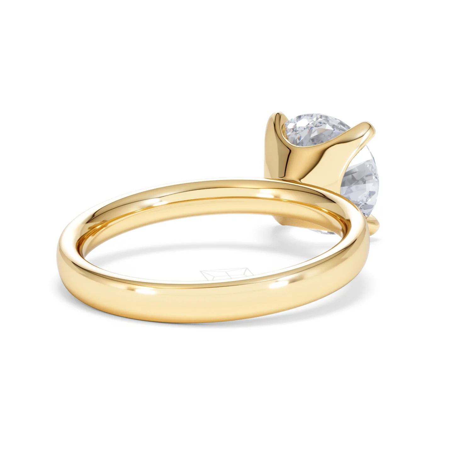 Origin 3.00ct Round Cut Lab Diamond Solitaire Engagement Ring in 18K Yellow Gold - Image 40
