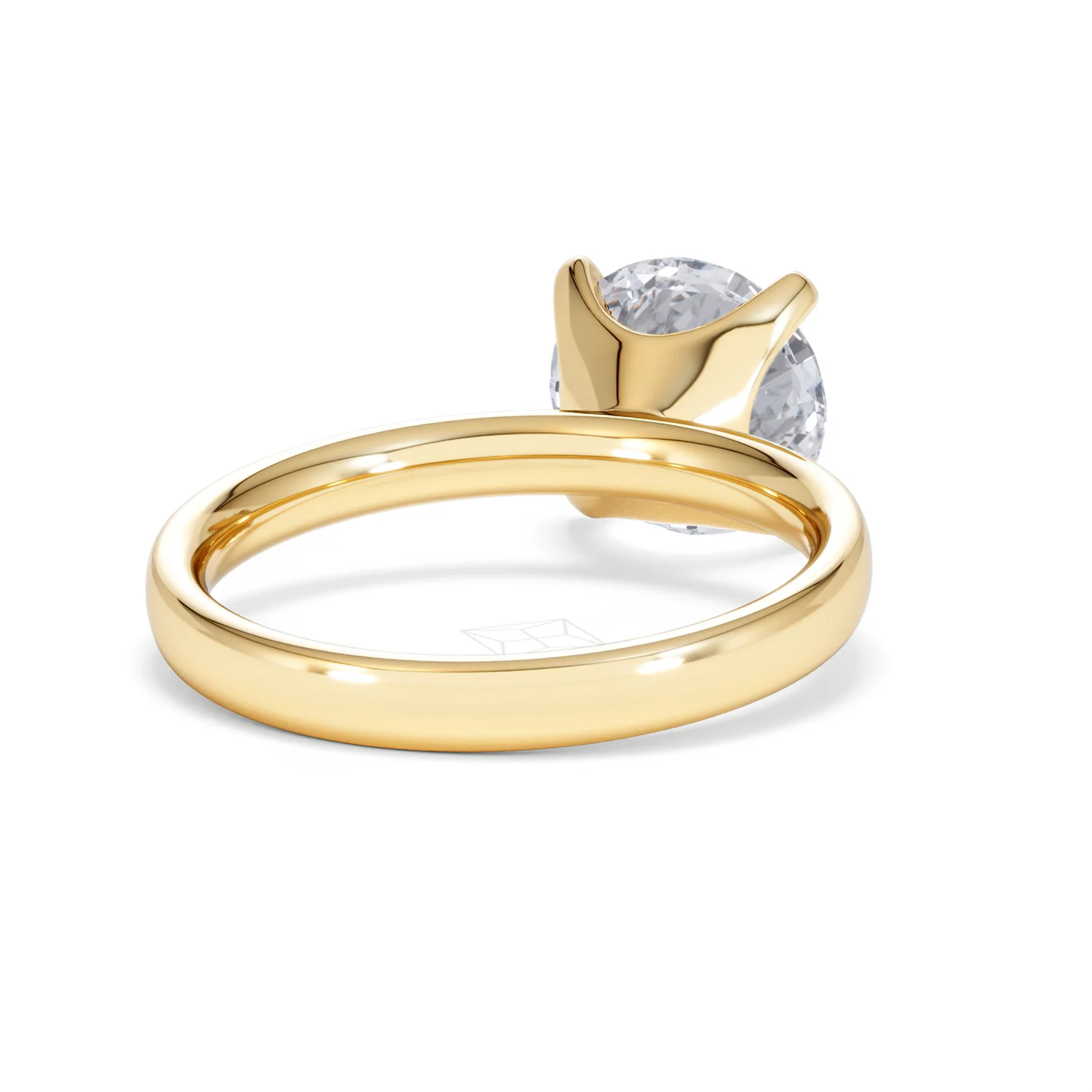 Origin 3.00ct Round Cut Lab Diamond Solitaire Engagement Ring in 18K Yellow Gold - Image 42