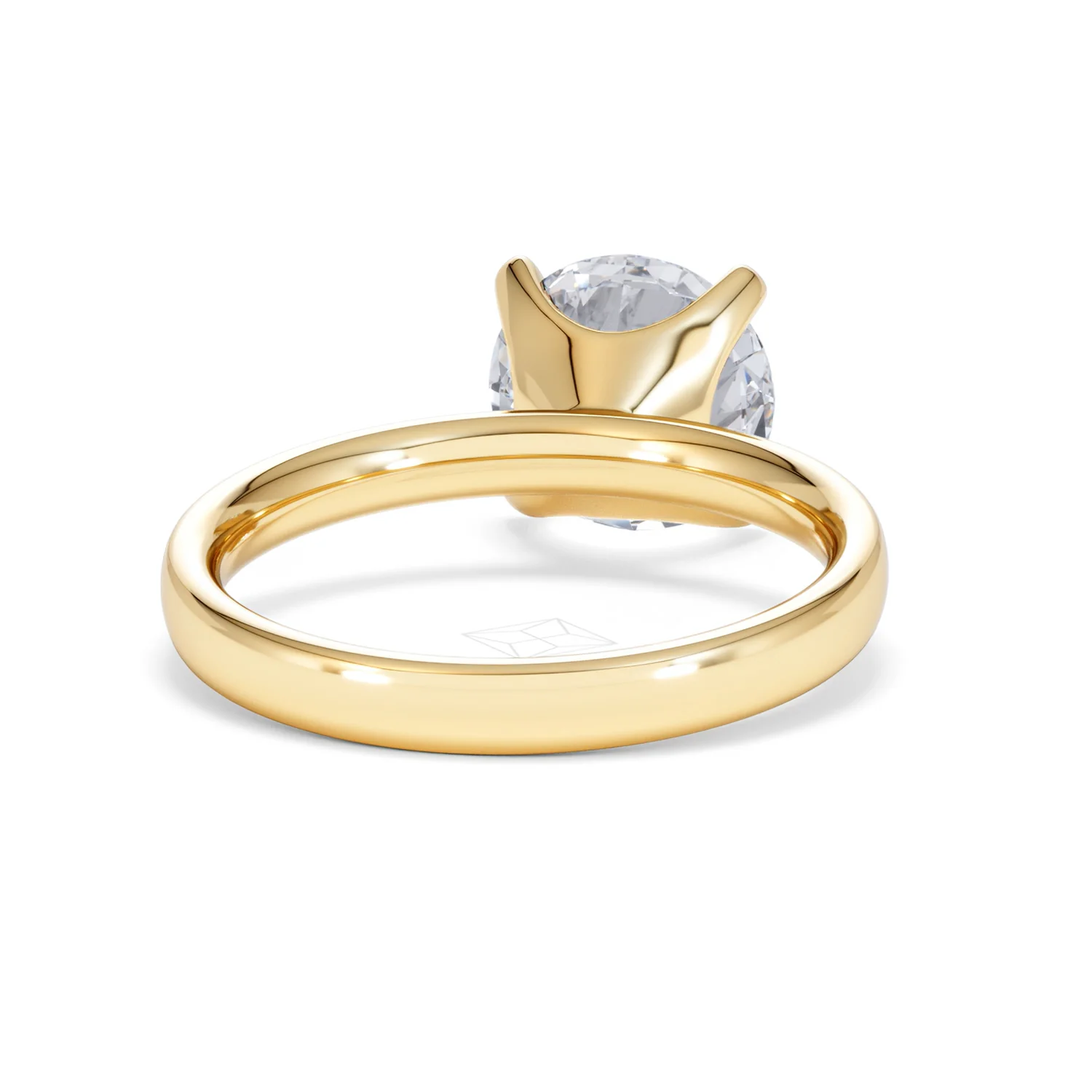 Origin 3.00ct Round Cut Lab Diamond Solitaire Engagement Ring in 18K Yellow Gold - Image 44