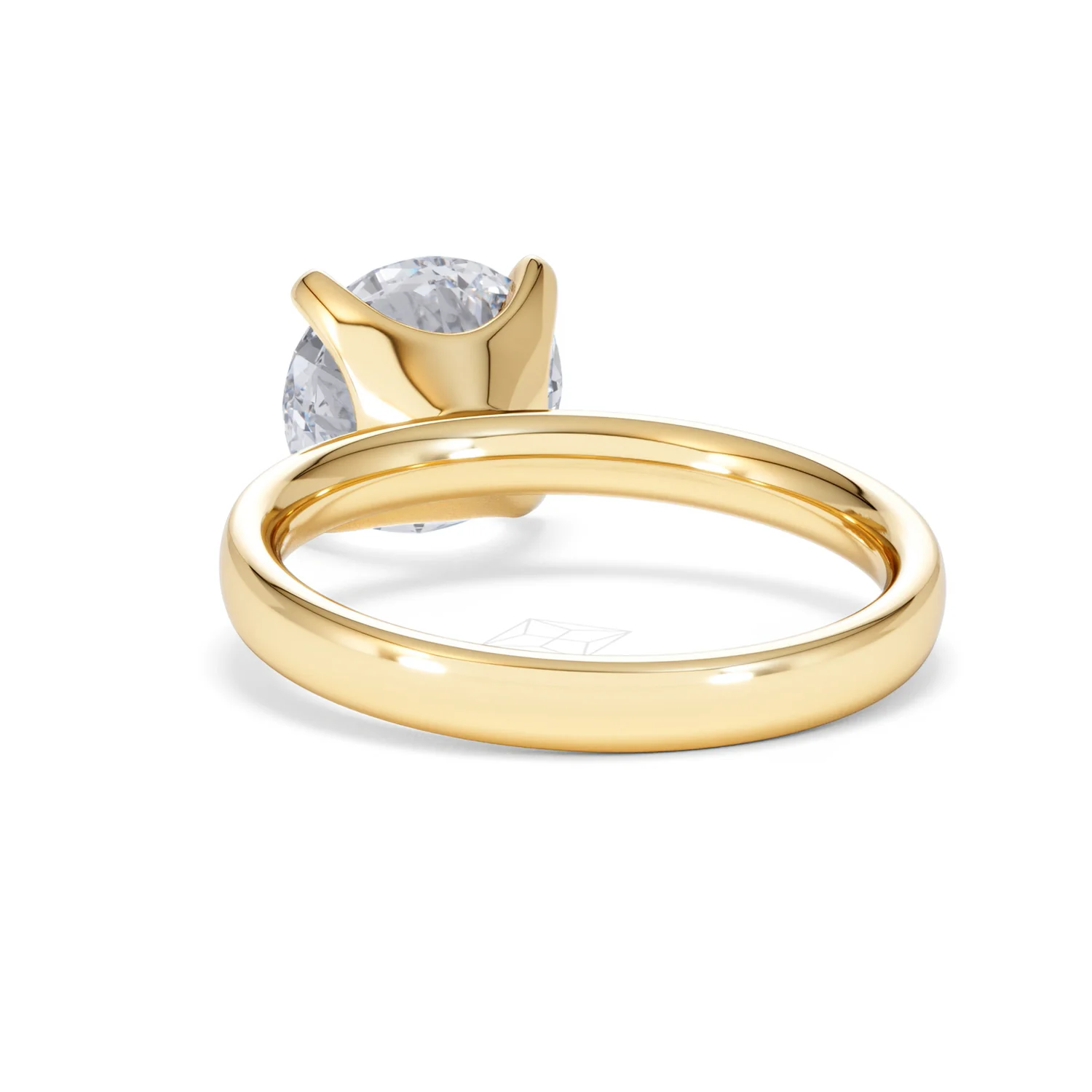 Origin 3.00ct Round Cut Lab Diamond Solitaire Engagement Ring in 18K Yellow Gold - Image 51