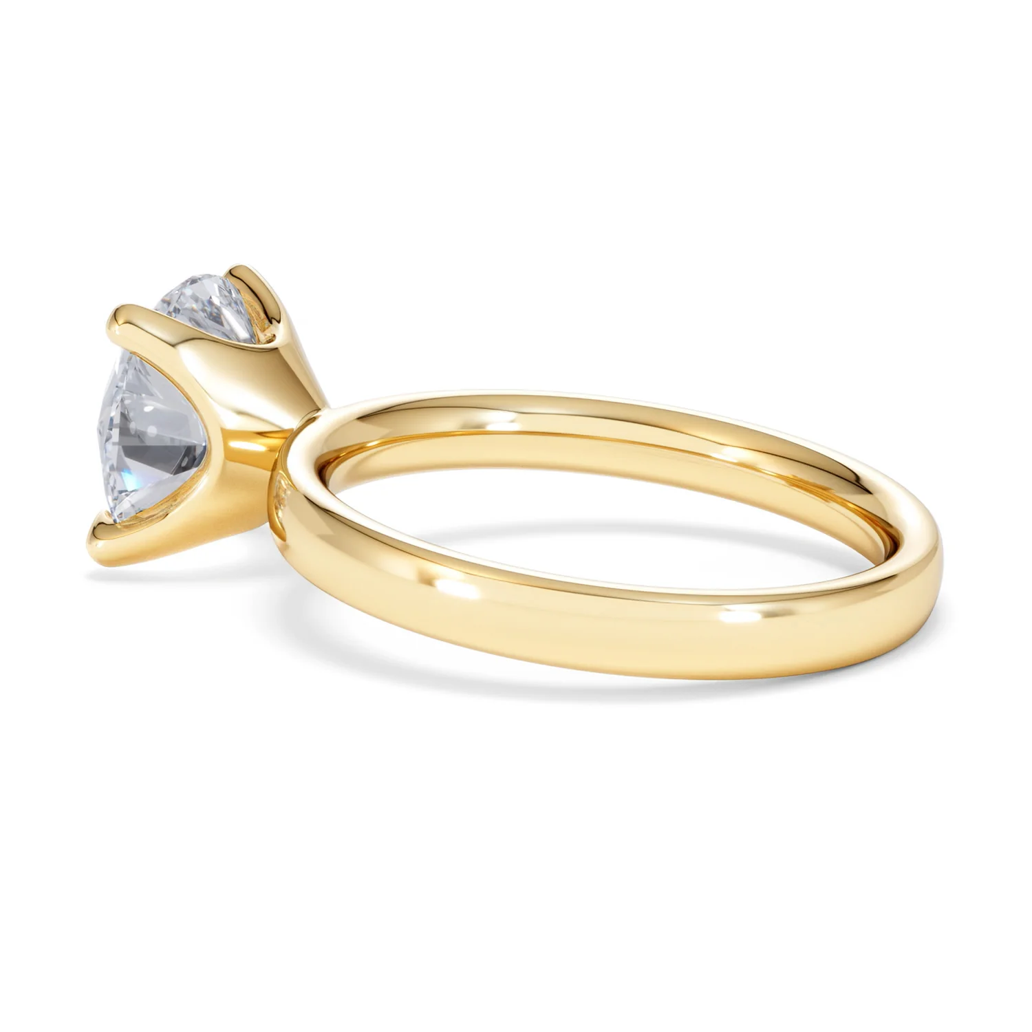 Origin 3.00ct Round Cut Lab Diamond Solitaire Engagement Ring in 18K Yellow Gold - Image 61