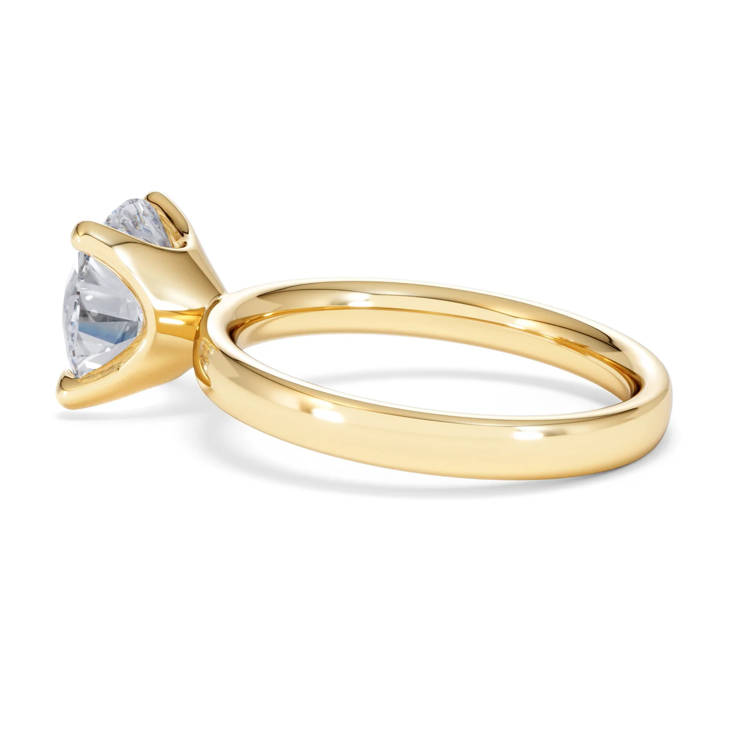 Origin 3.00ct Round Cut Lab Diamond Solitaire Engagement Ring in 18K Yellow Gold - Image 62