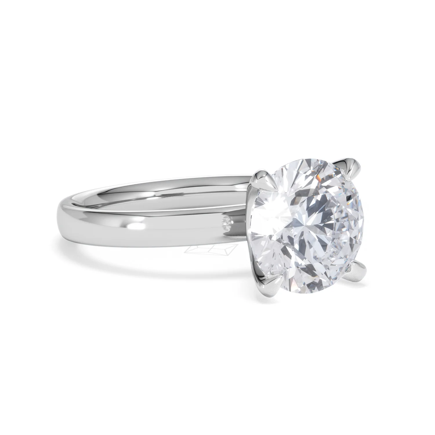 Origin 3.00ct Round Cut Lab Diamond Solitaire Engagement Ring in Platinum - Image 14