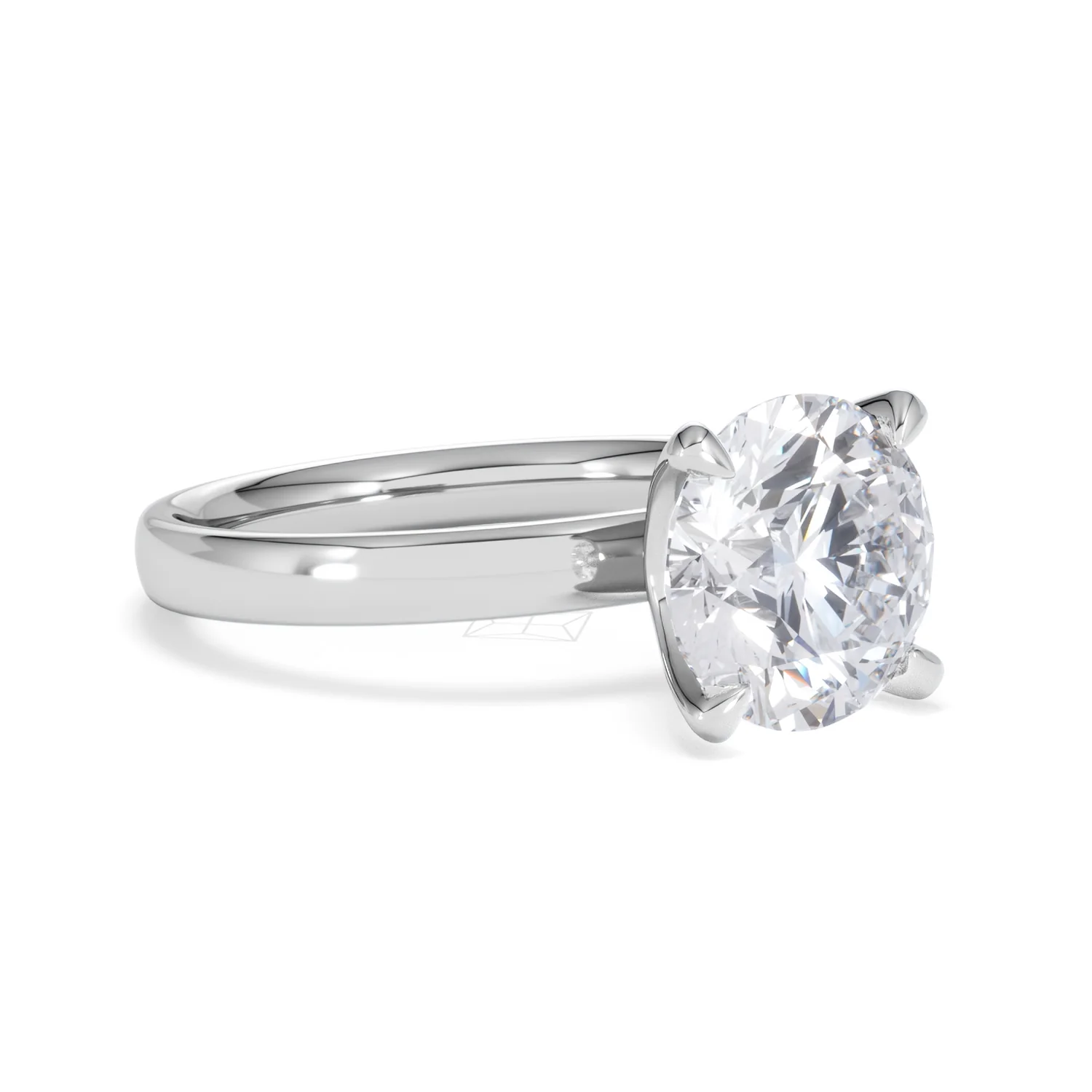Origin 3.00ct Round Cut Lab Diamond Solitaire Engagement Ring in Platinum - Image 15