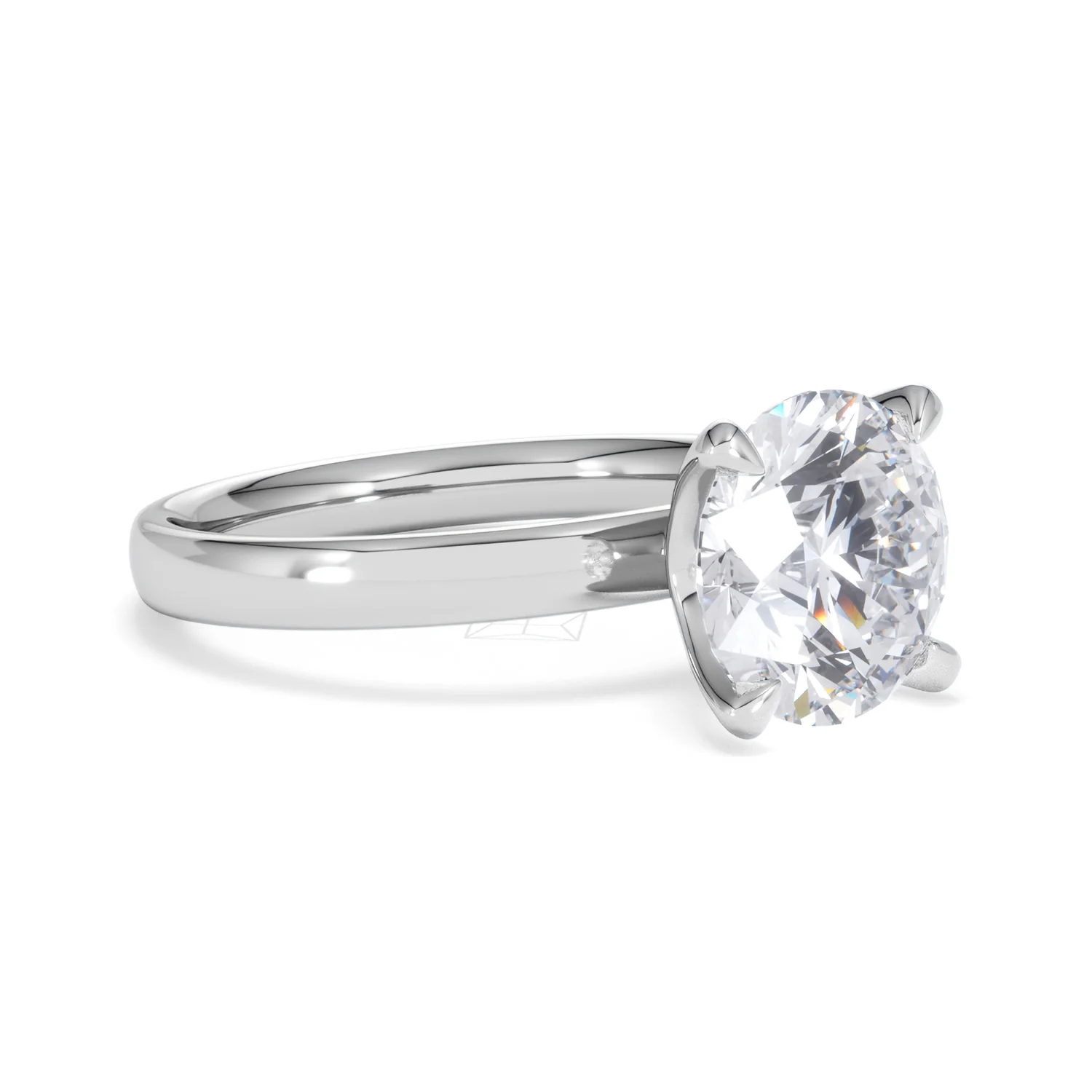 Origin 3.00ct Round Cut Lab Diamond Solitaire Engagement Ring in Platinum - Image 16