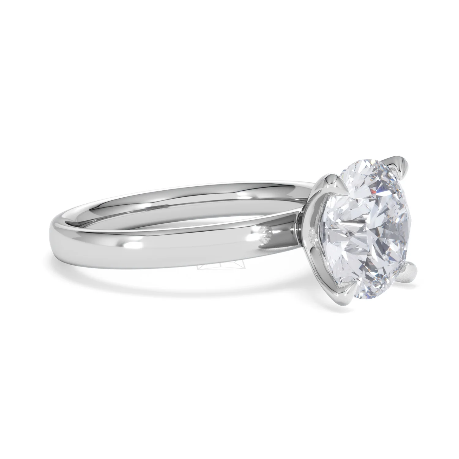 Origin 3.00ct Round Cut Lab Diamond Solitaire Engagement Ring in Platinum - Image 18