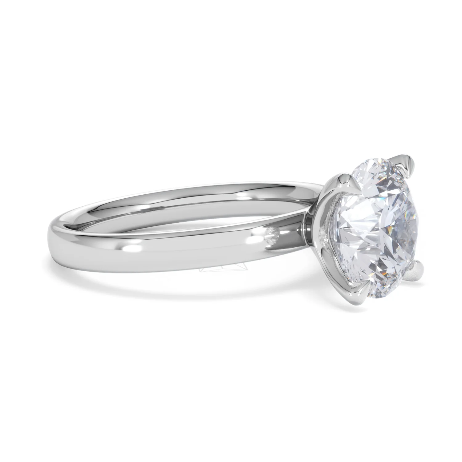 Origin 3.00ct Round Cut Lab Diamond Solitaire Engagement Ring in Platinum - Image 19