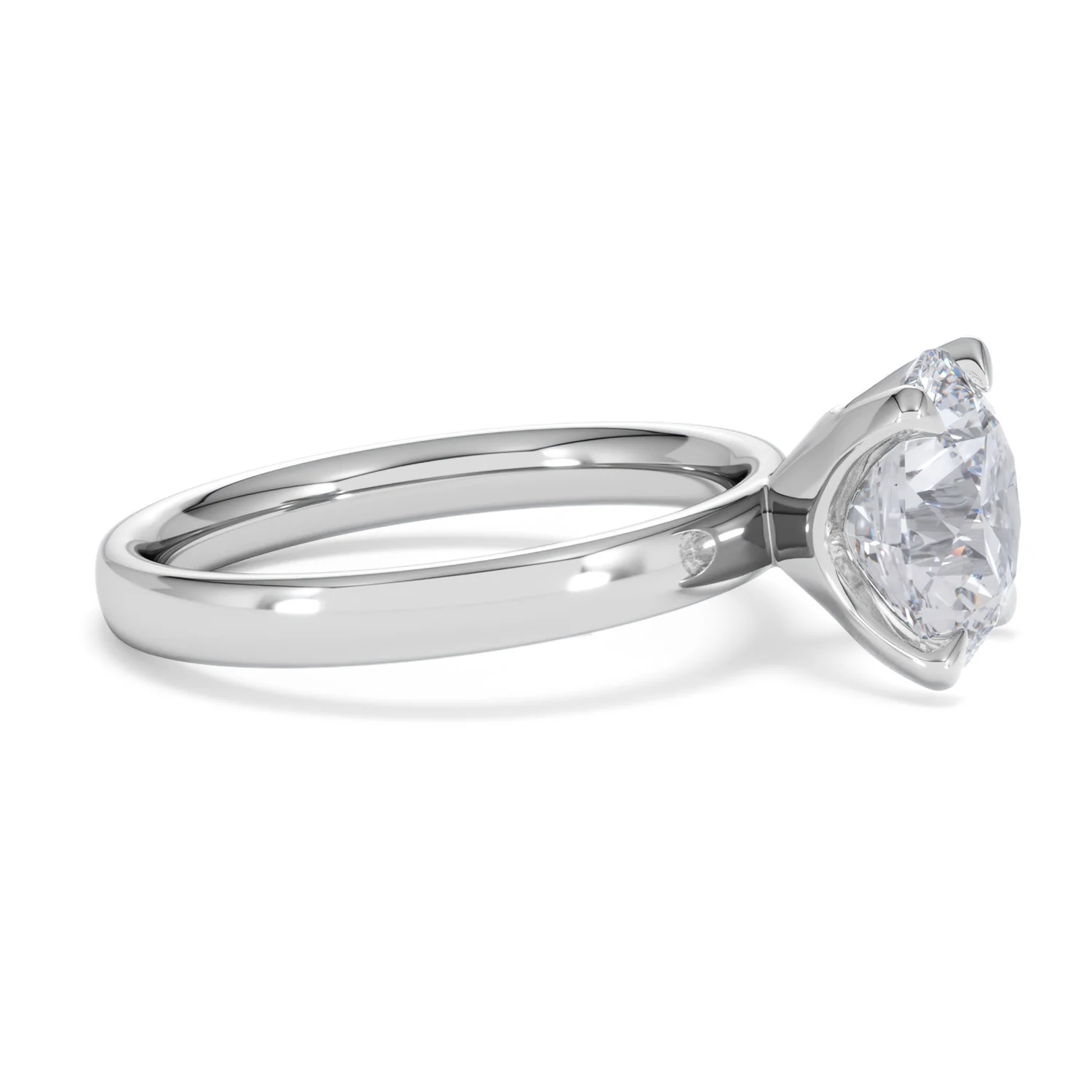 Origin 3.00ct Round Cut Lab Diamond Solitaire Engagement Ring in Platinum - Image 23