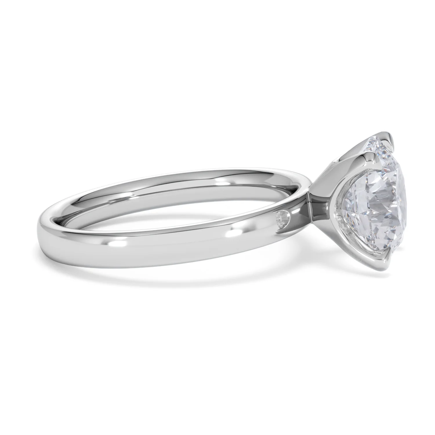 Origin 3.00ct Round Cut Lab Diamond Solitaire Engagement Ring in Platinum - Image 24
