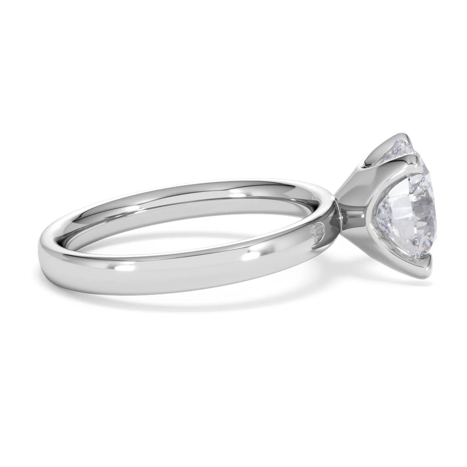 Origin 3.00ct Round Cut Lab Diamond Solitaire Engagement Ring in Platinum - Image 27